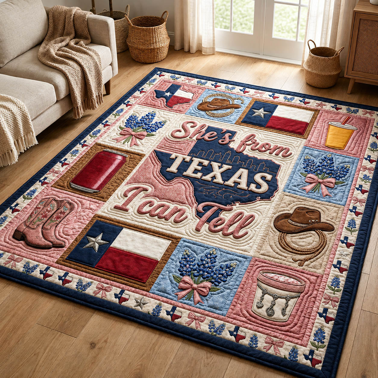 Texas Cowgirl Area Rug GFTOLAN1187