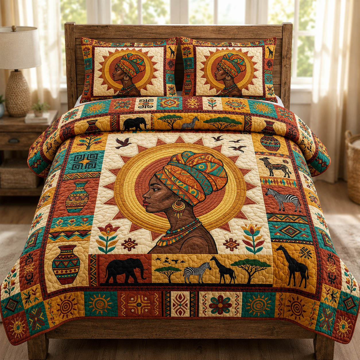 Tribal Soul 3-Piece Quilted Bedding Set GFTOLAN209
