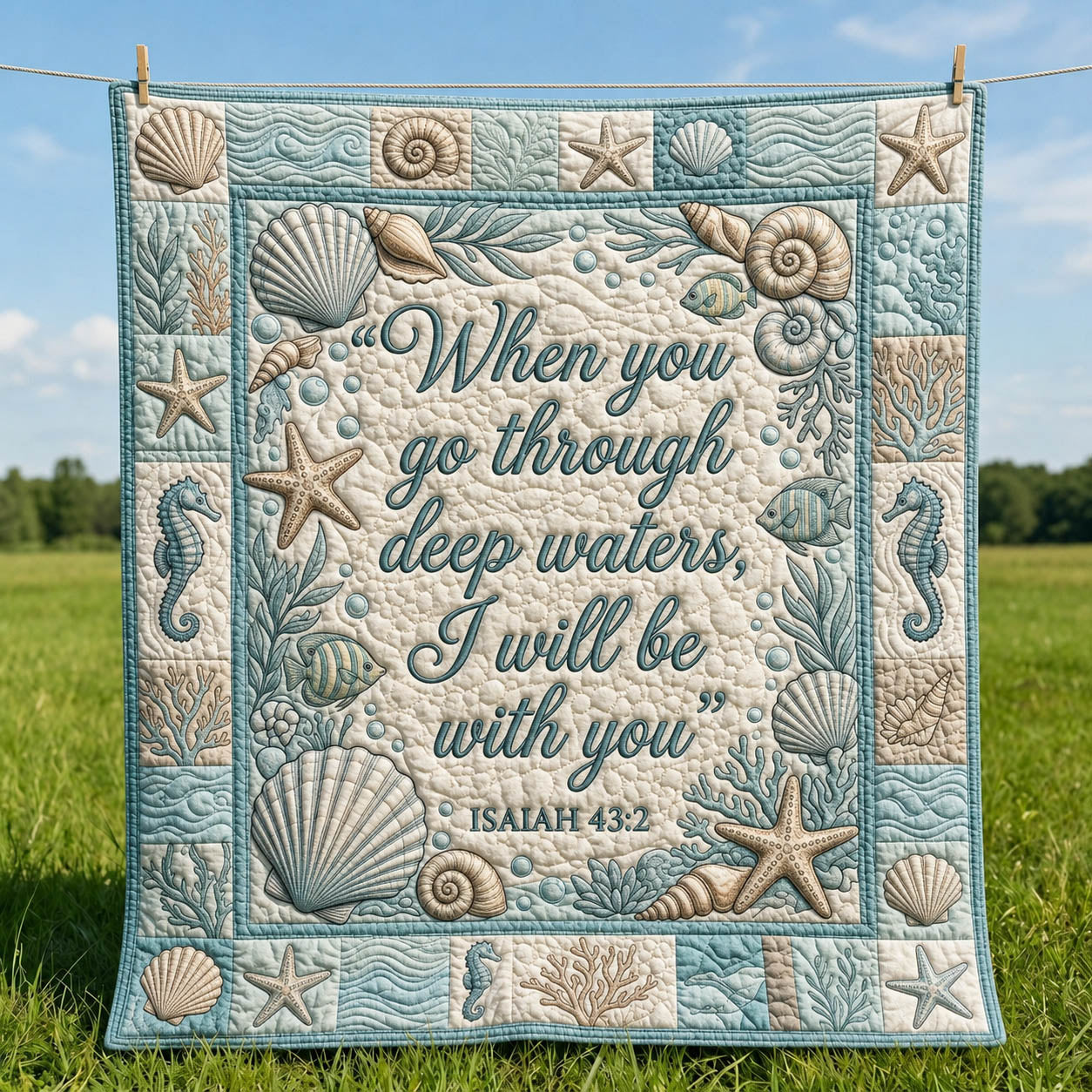 Christian Faith Quilted Blanket GFTOLAN509