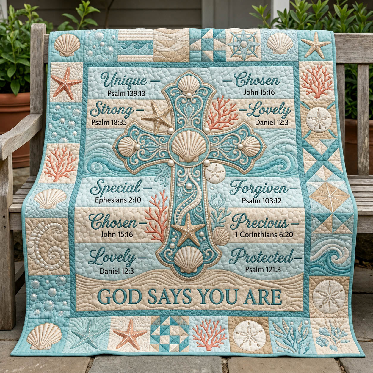 Christian Faith Quilted Blanket GFTOLAN510