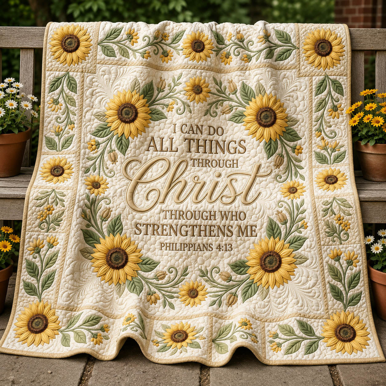 Christian Faith Quilted Blanket GFTOLAN513