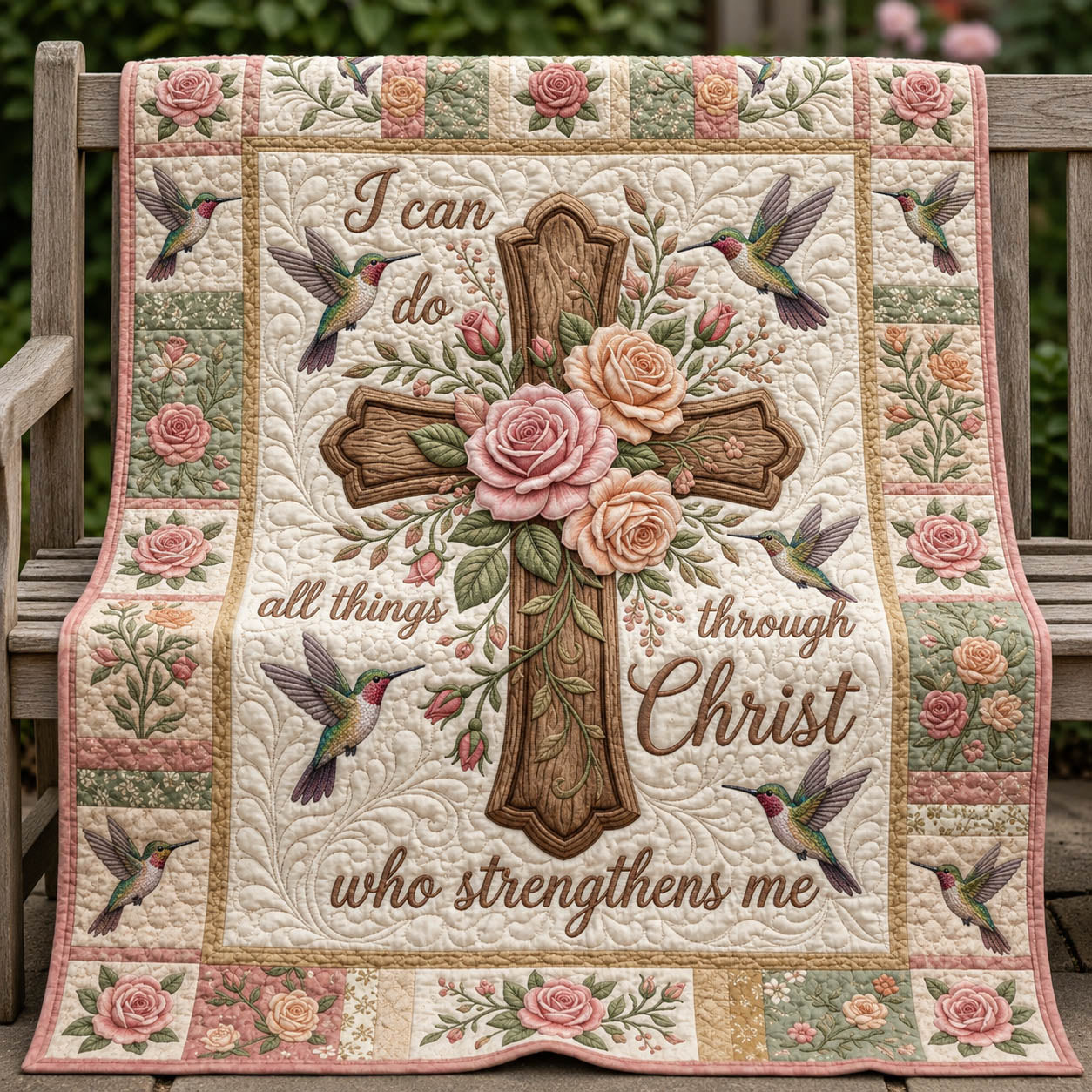 Christian Faith Quilted Blanket GFTOLAN524