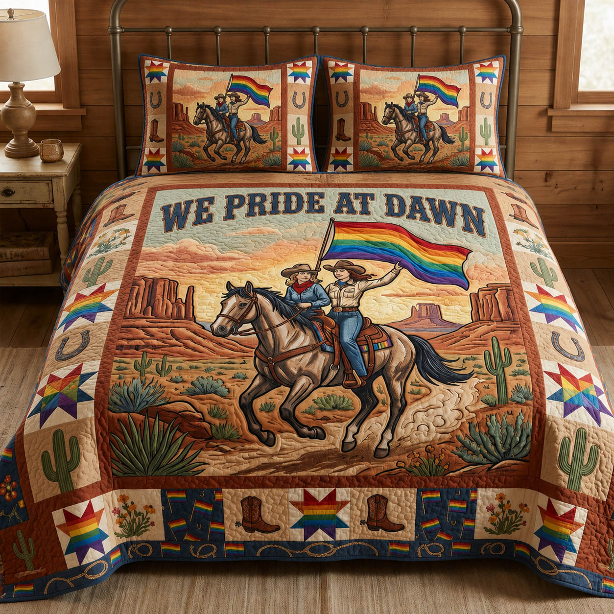 We Pride At Dawn 3-Piece Quilted Bedding Set GFTOLAN695