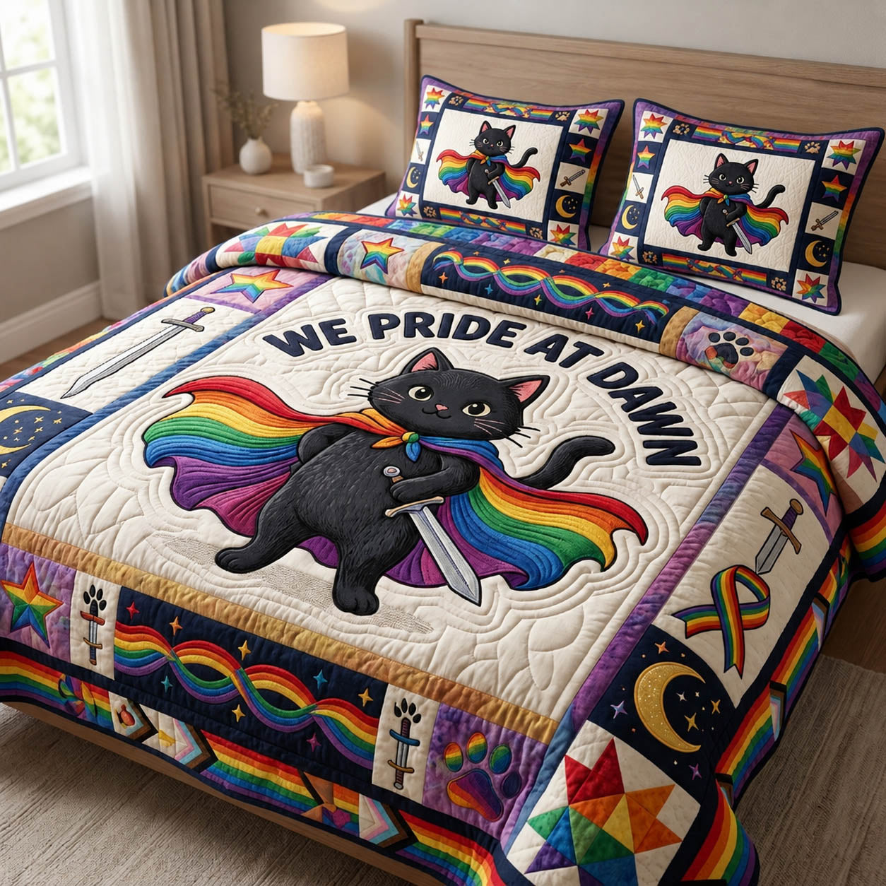 We Pride At Dawn 3-Piece Quilted Bedding Set GFTOLAN698