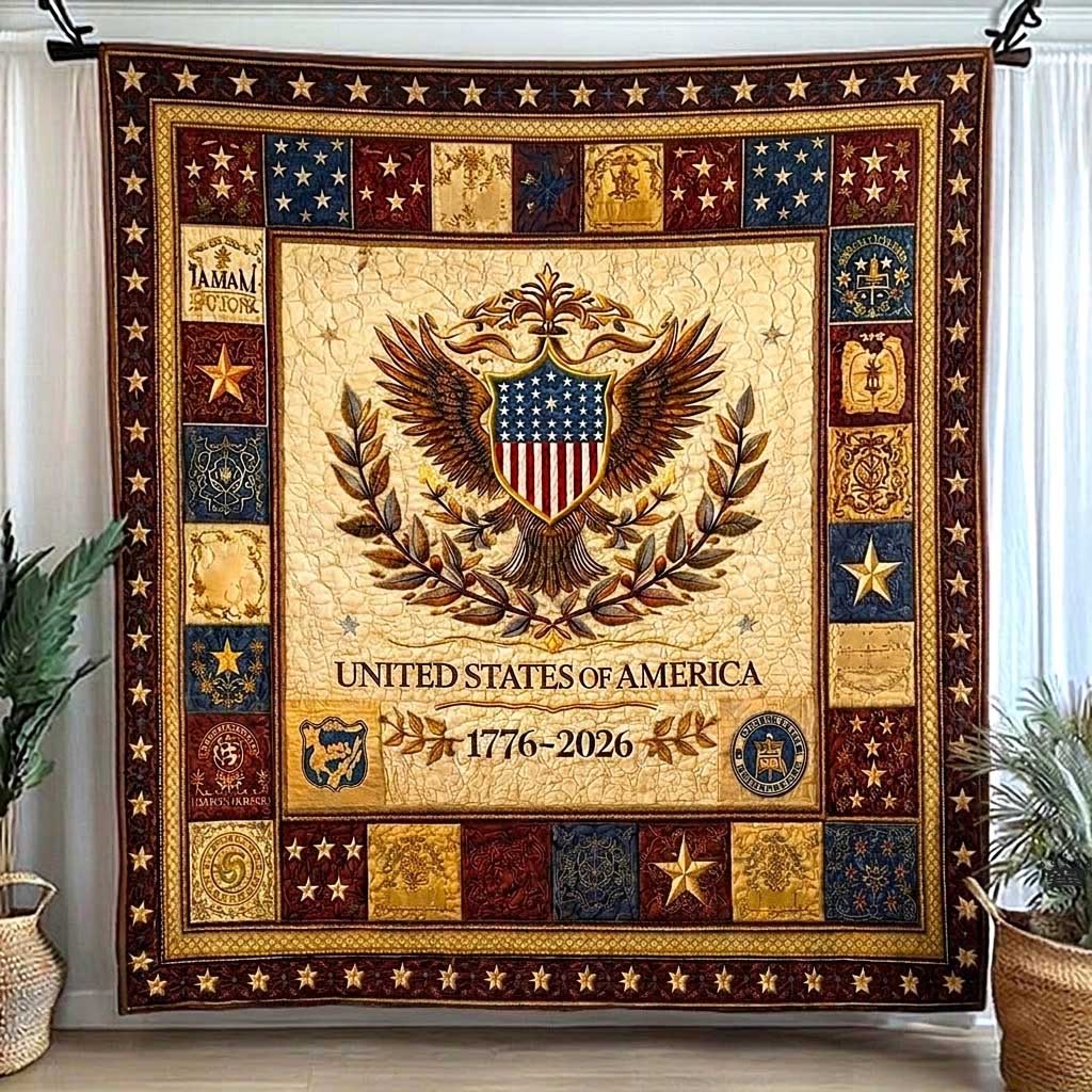 Heritage Patch Quilted Blanket GFTOMA10042