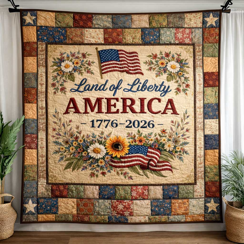 Heritage Patch Quilted Blanket GFTOMA10044