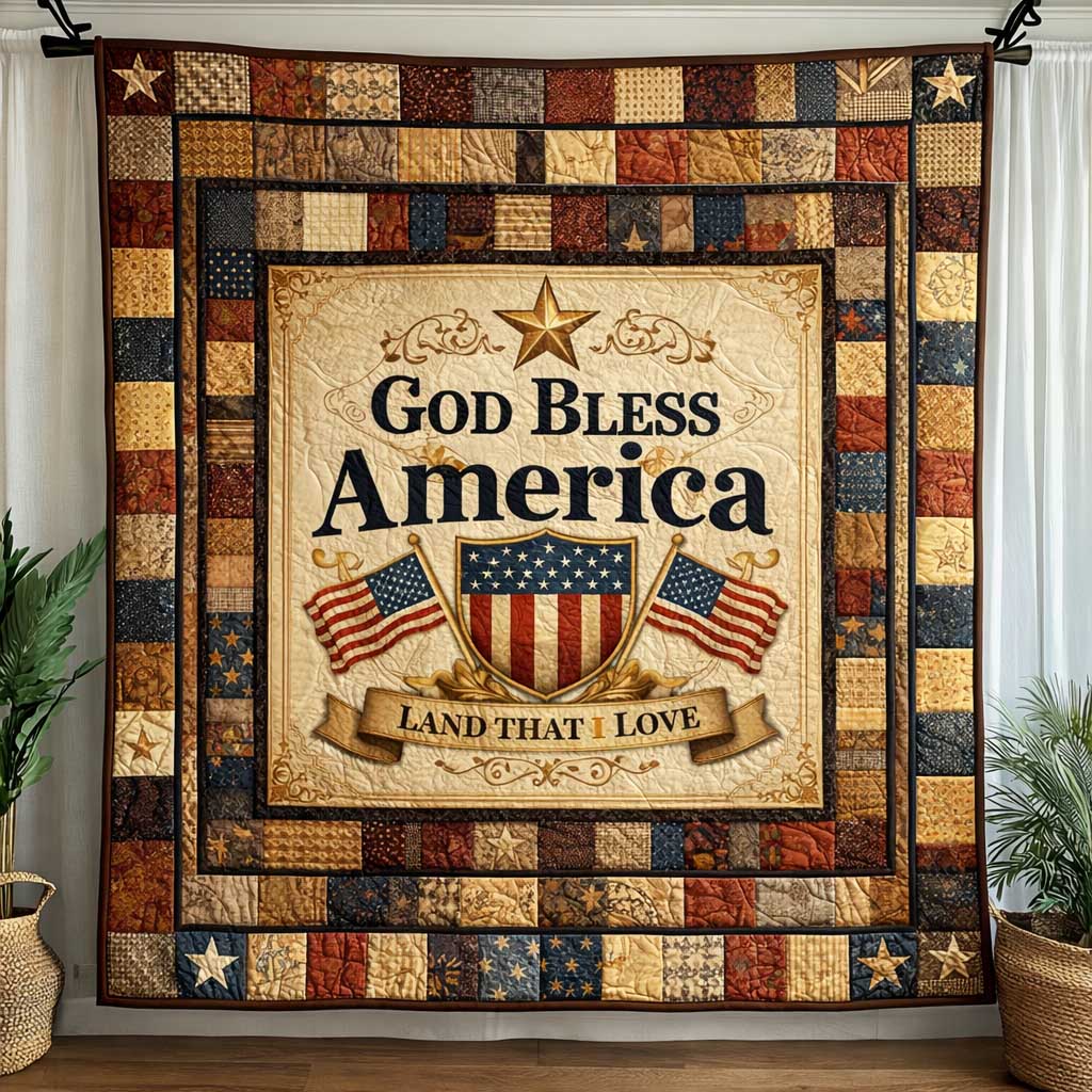 Heritage Patch Quilted Blanket GFTOMA10046