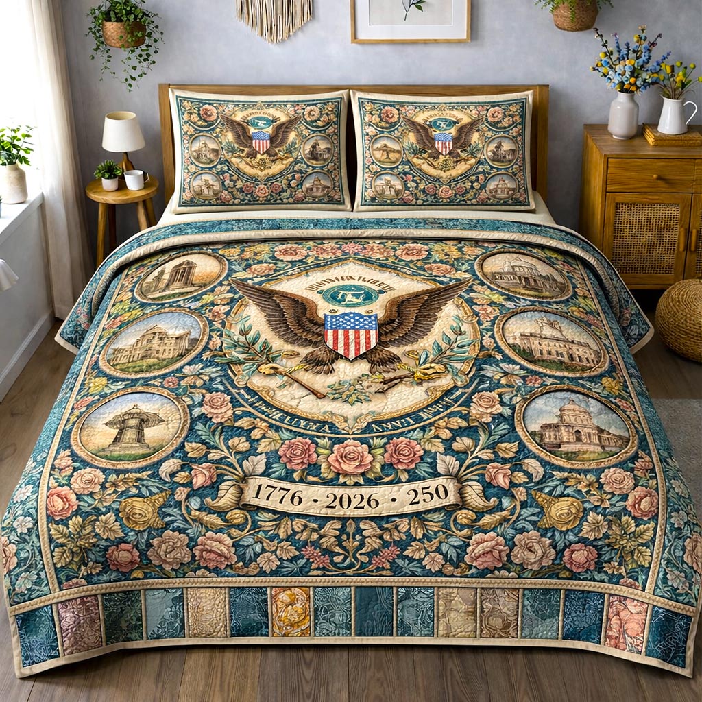 Patriot Spirit 3-Piece Quilted Bedding Set GFTOMA10268