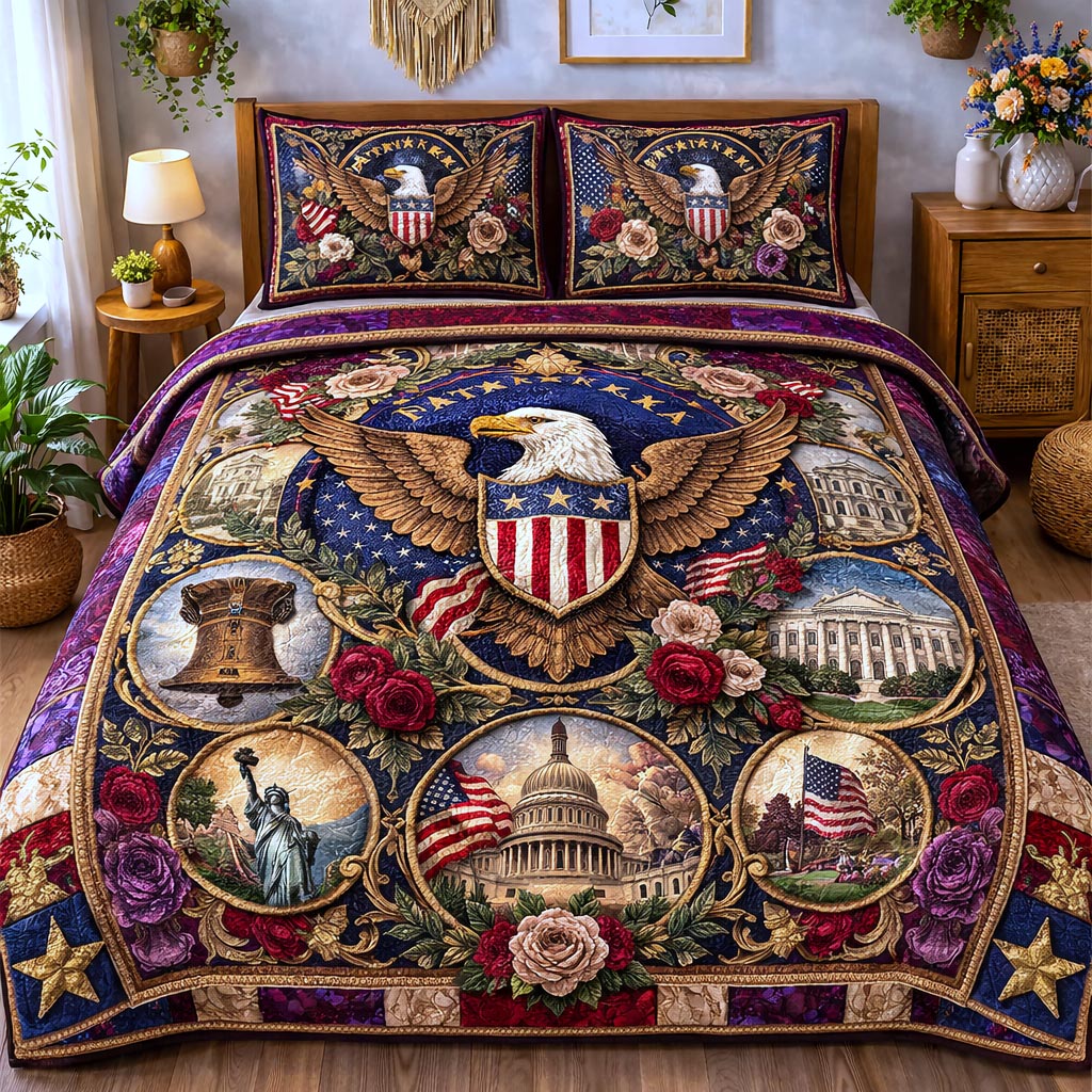 Liberty Heritage 3-Piece Quilted Bedding Set GFTOMA10272