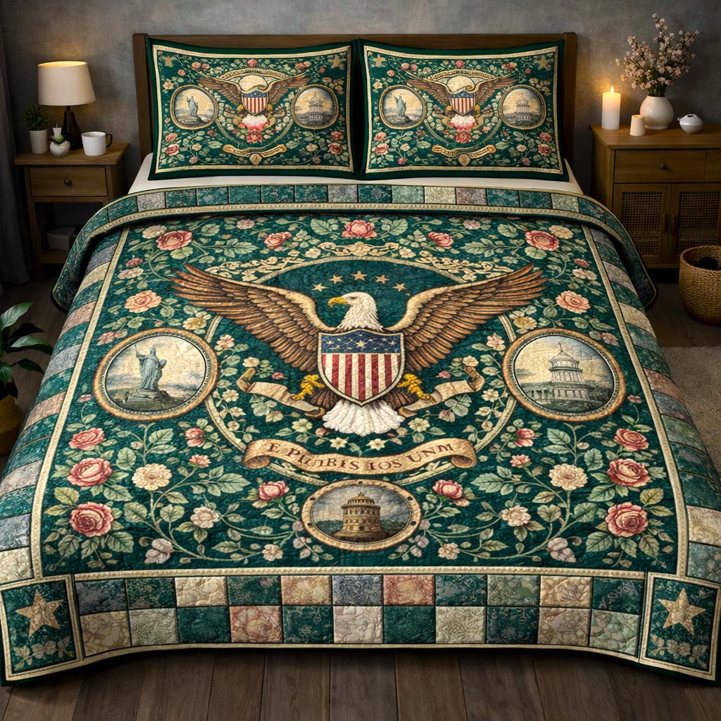 Patriot Legacy 3-Piece Quilted Bedding Set GFTOMA10273