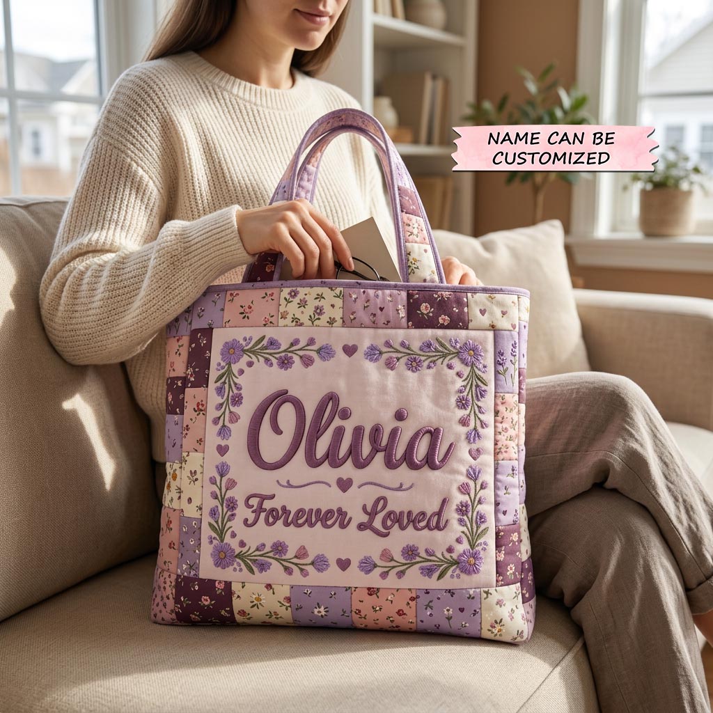 Garden of Love Quilted Tote Bag QTCUZ GFTOMA10382