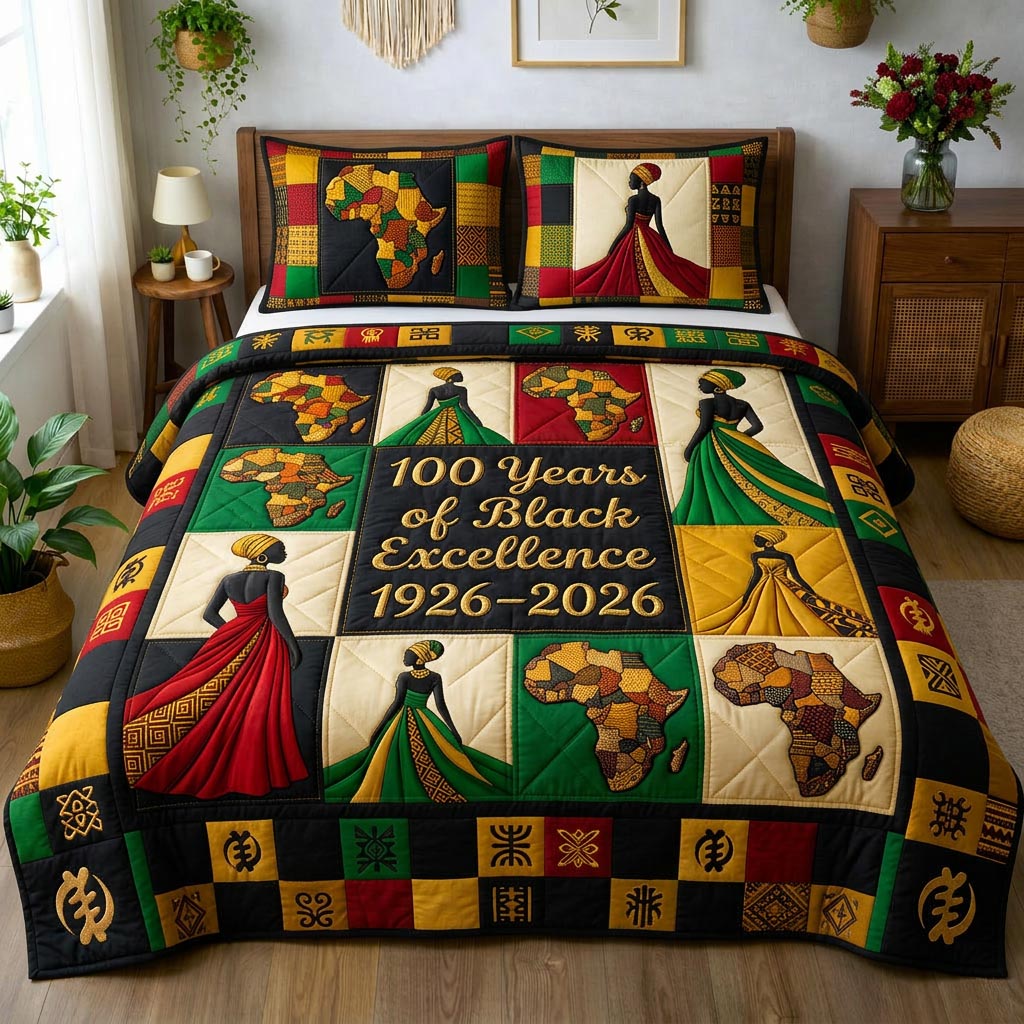 Golden Queen 3-Piece Quilted Bedding Set GFTOMA10424