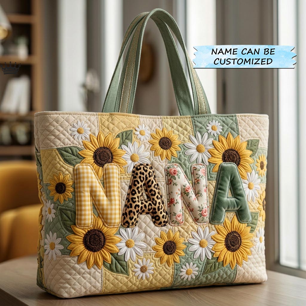 Best Mom Ever Quilted Tote Bag QTCUZ GFTOMA10439