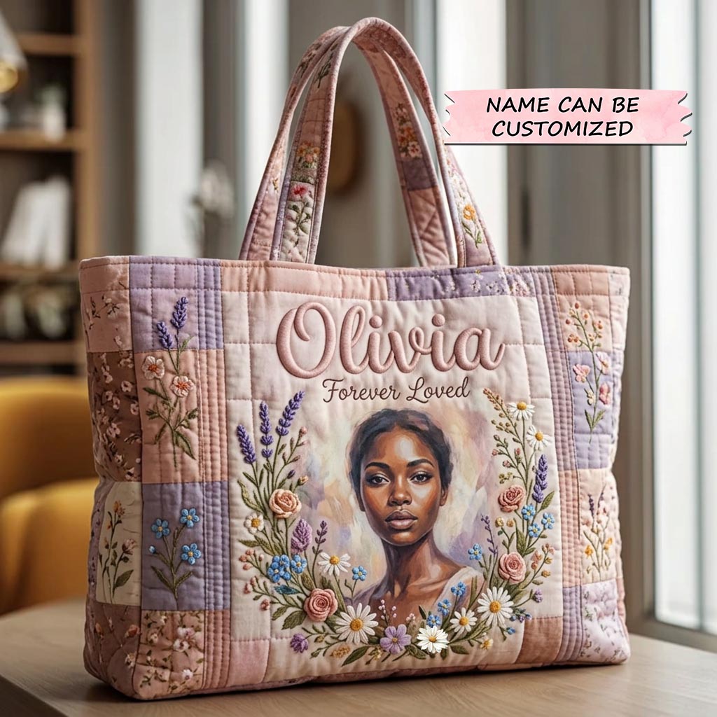 Ebony Queen Quilted Tote Bag QTCUZ GFTOMA10498