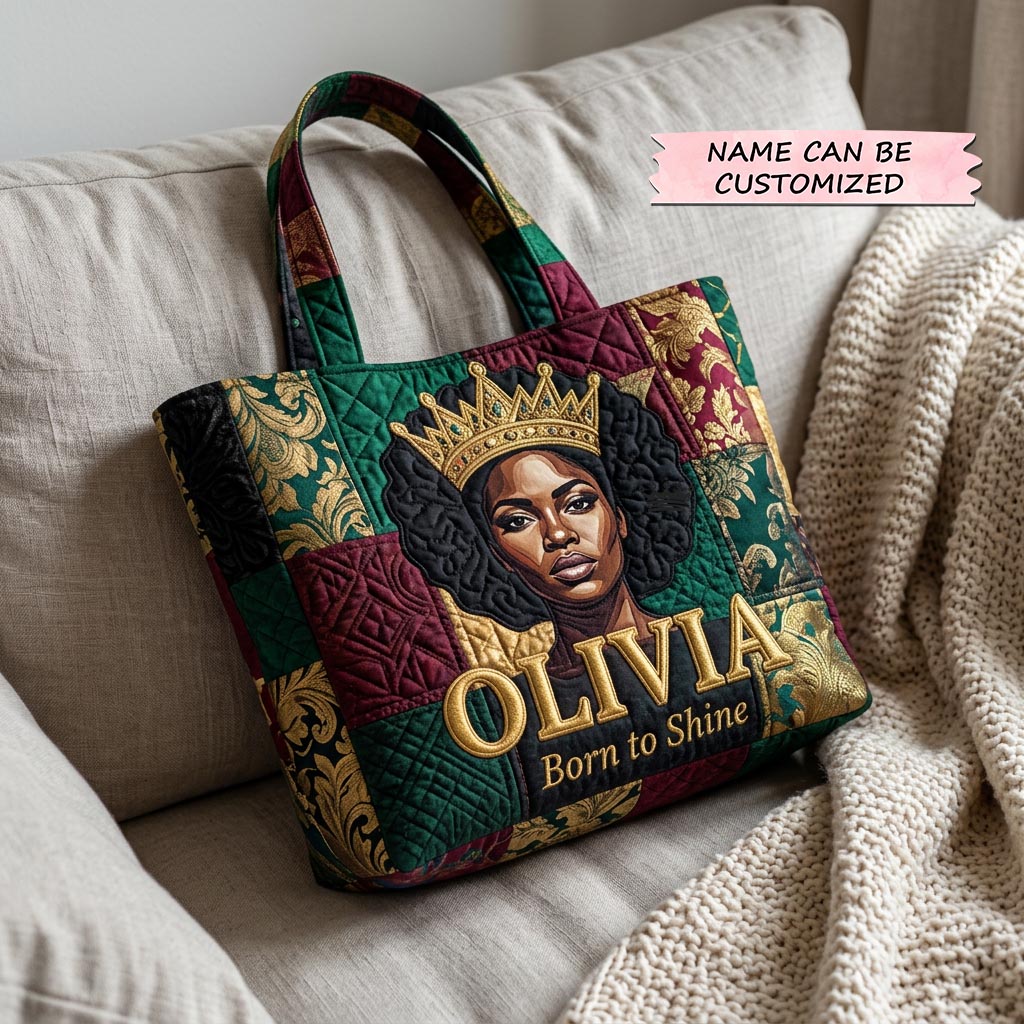 Golden Queen Quilted Tote Bag QTCUZ GFTOMA10502