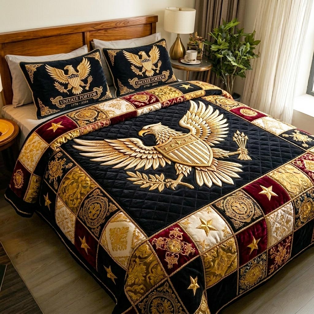 Heritage Patch 3-Piece Quilted Bedding Set GFTOMA10642