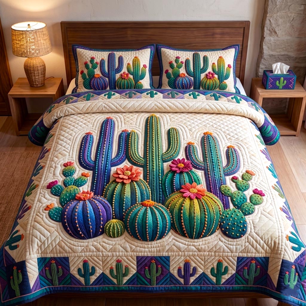 Desert Dream 3-Piece Quilted Bedding Set GFTOMA10804