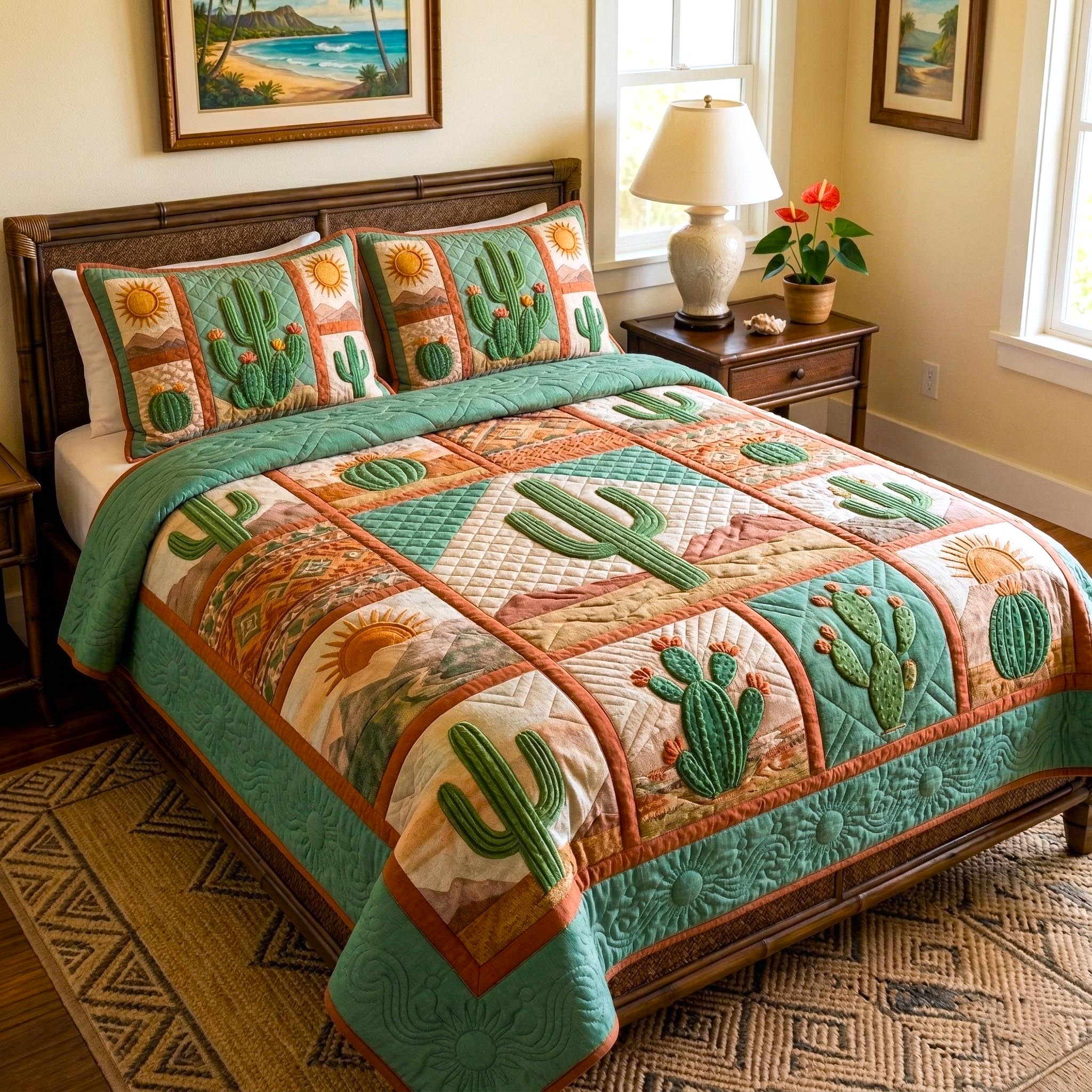 Desert Heritage 3-Piece Quilted Bedding Set GFTOMA10806