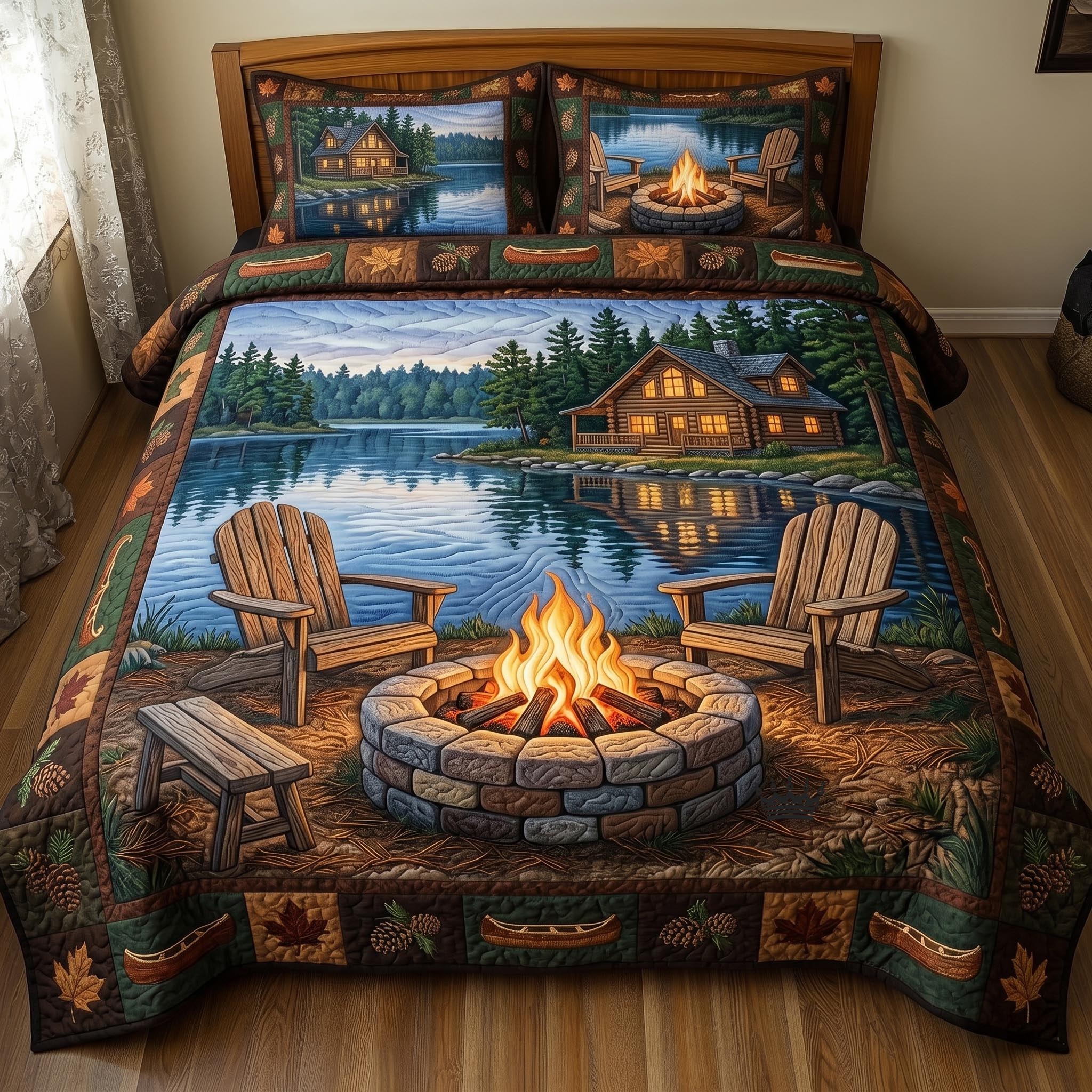 Cabin Comfort 3-Piece Quilted Bedding Set GFTOMA10858