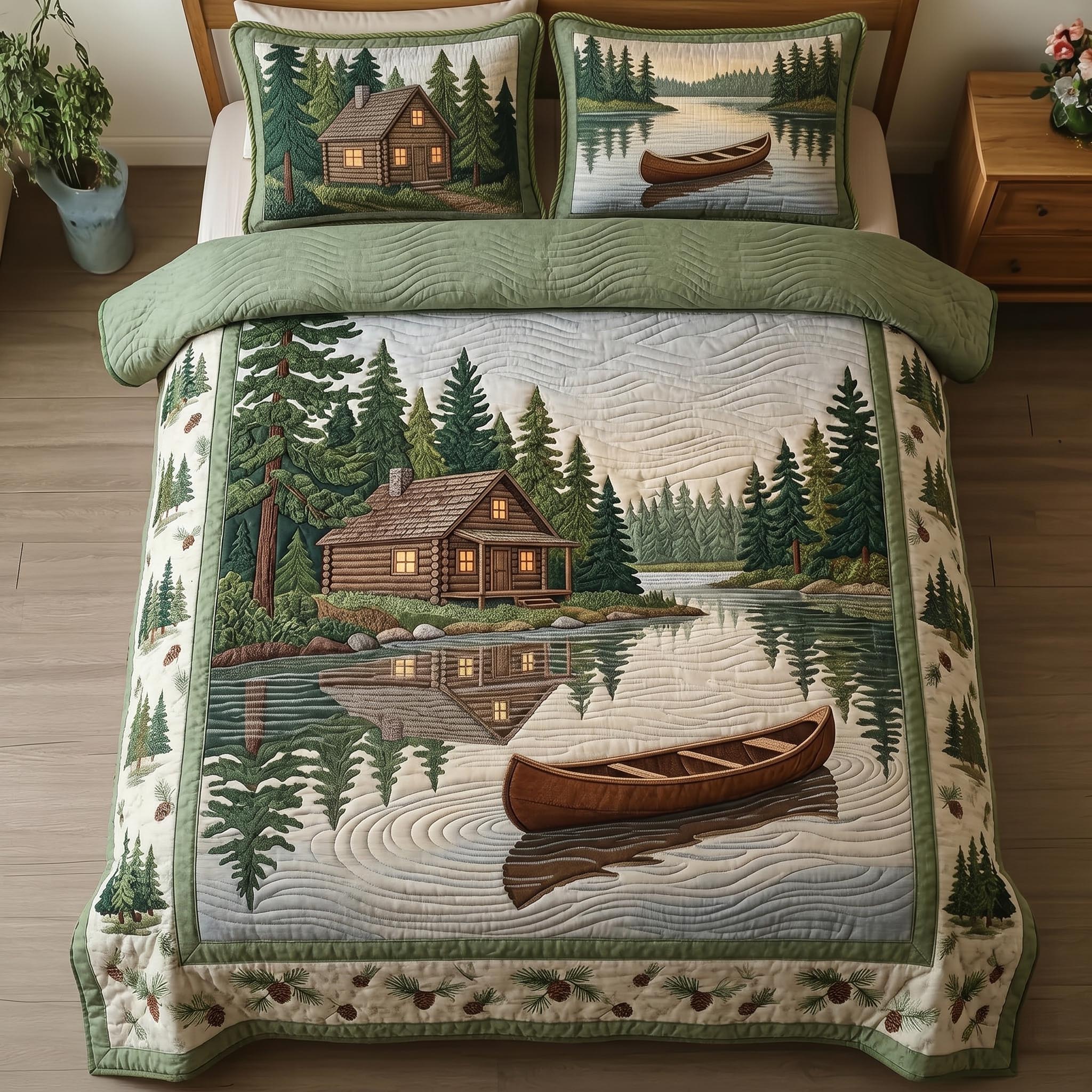 Classic Cabin 3-Piece Quilted Bedding Set GFTOMA10863