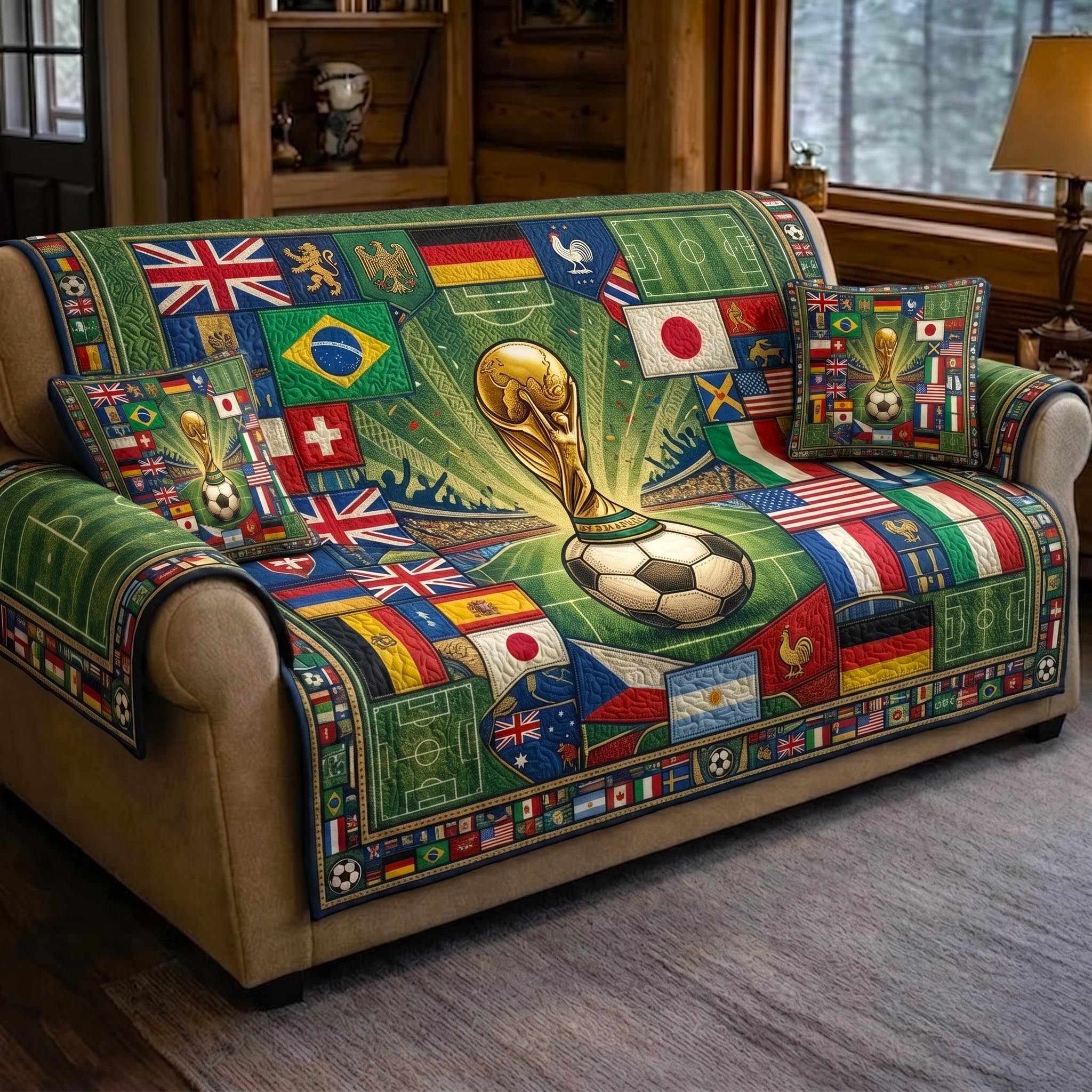 Fan Pride Quilted Sofa Cover GFTOMA10980