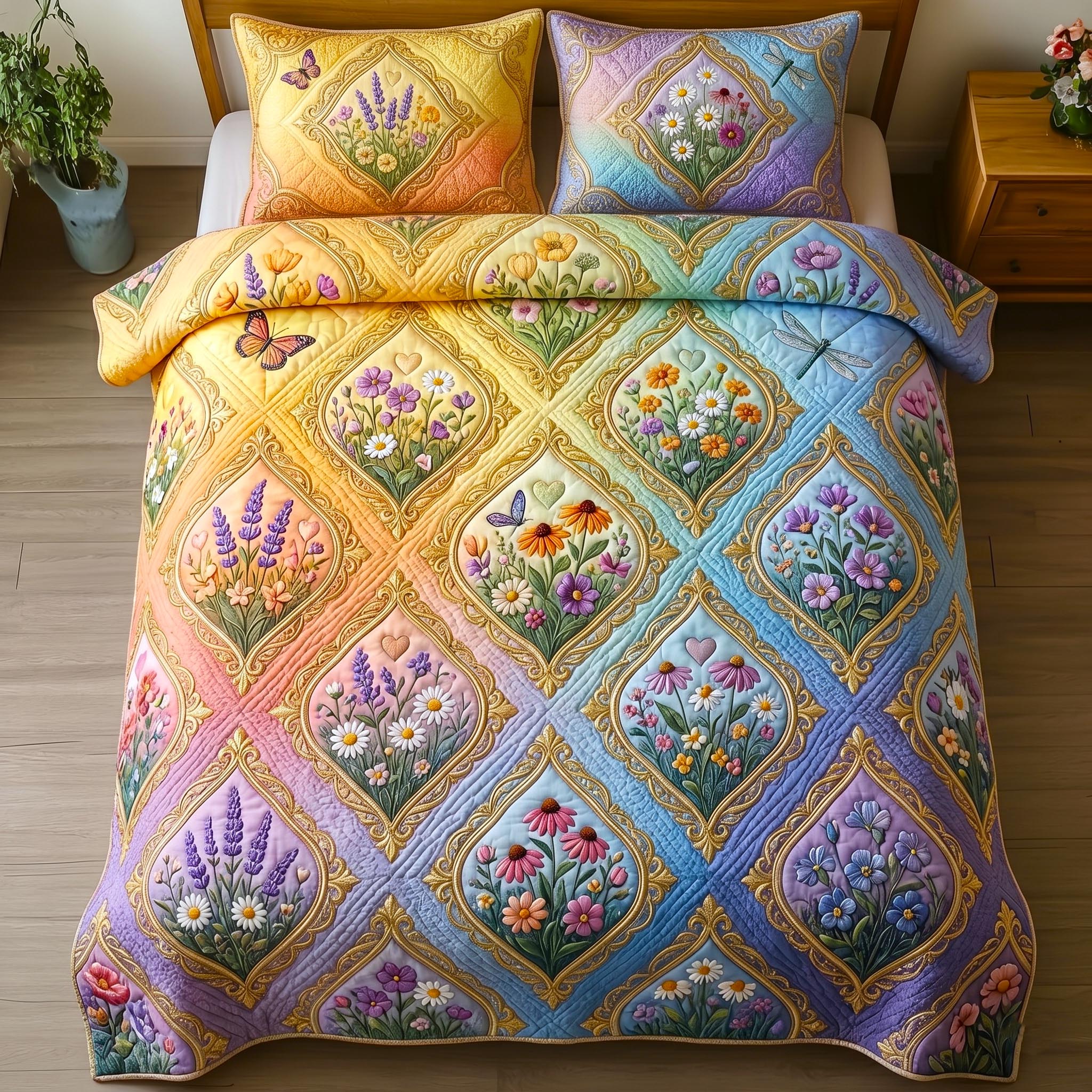 Pride Love Forever 3-Piece Quilted Bedding Set GFTOMA11171