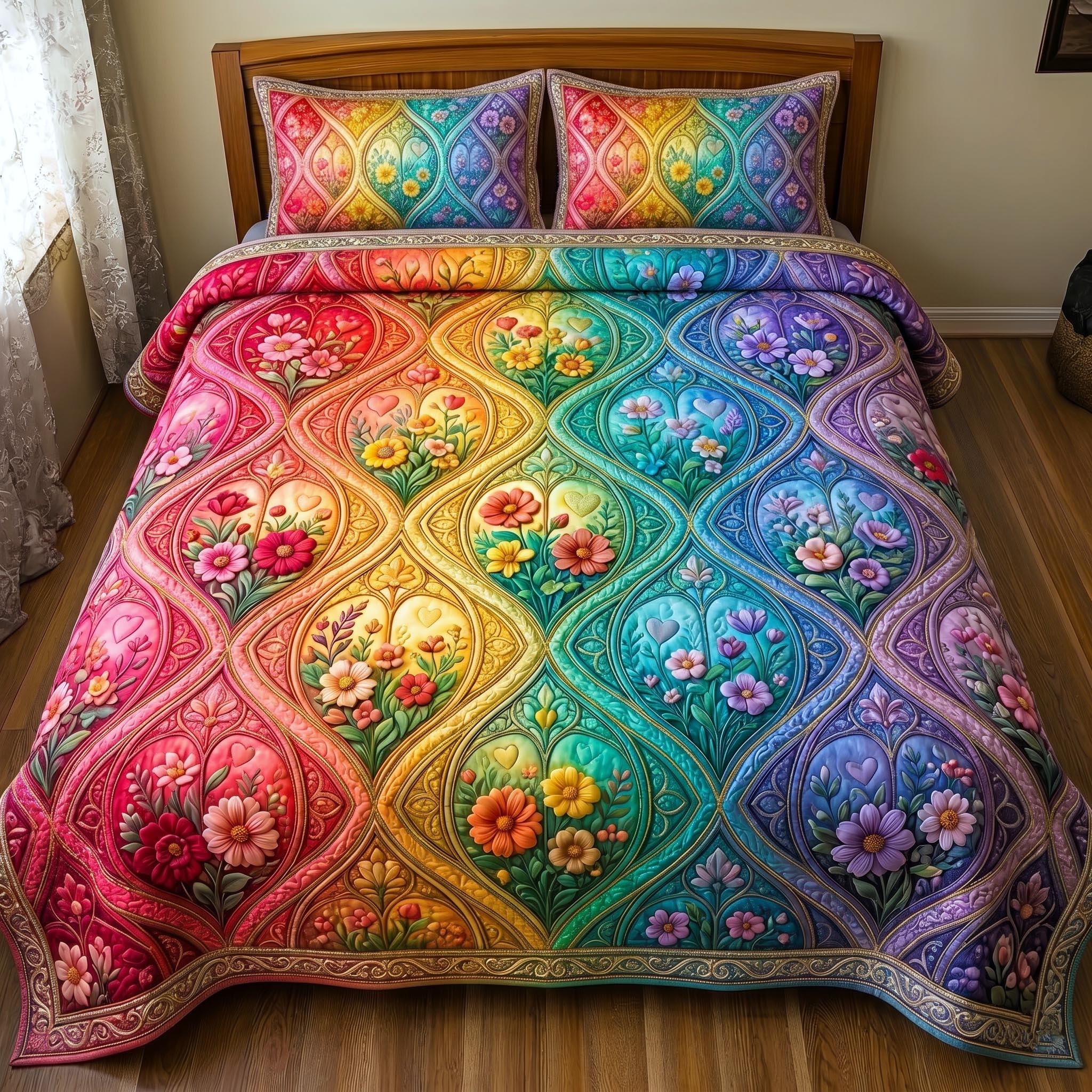 All Love Belongs 3-Piece Quilted Bedding Set GFTOMA11172