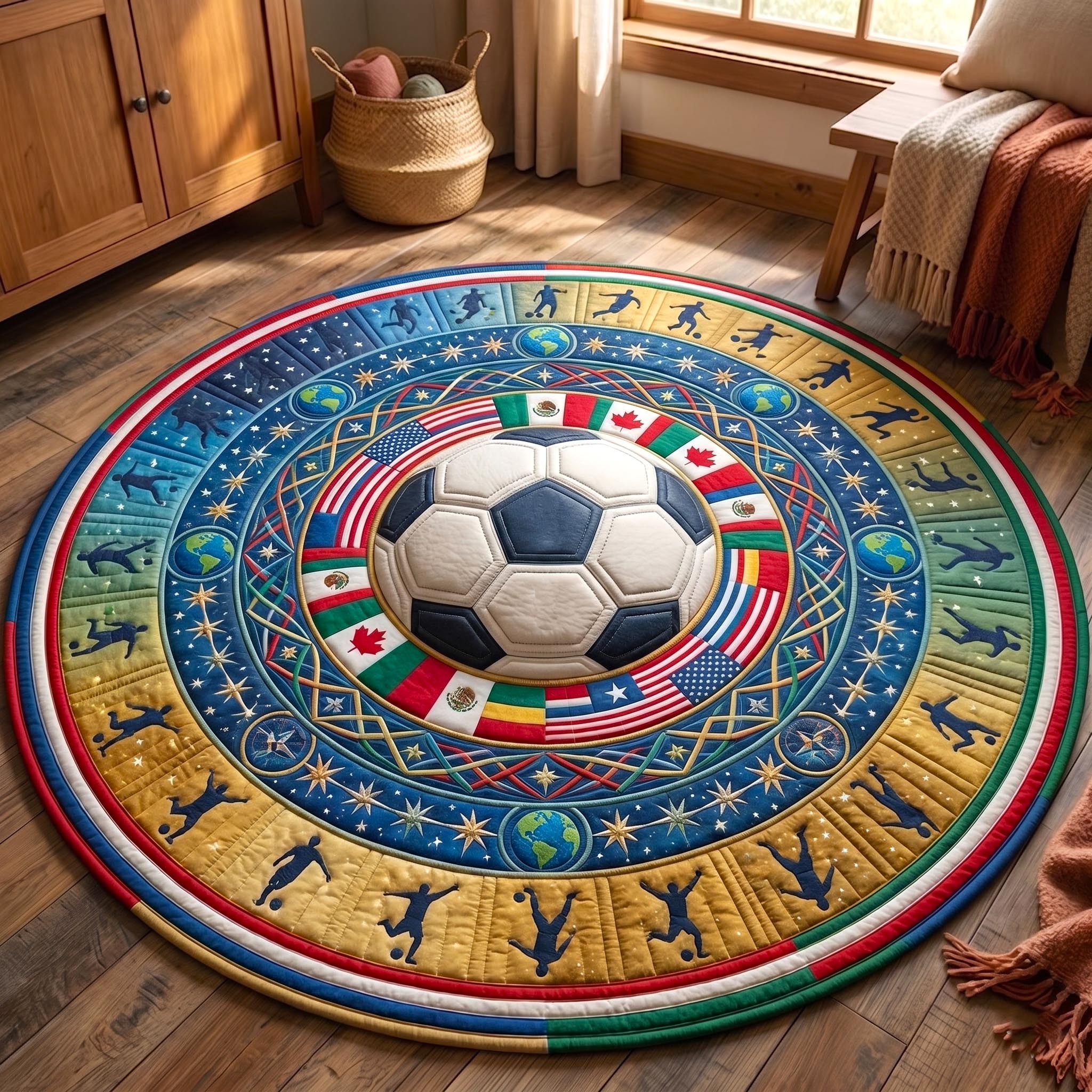 Match Day Quilted Round Mat GFTOMA11186