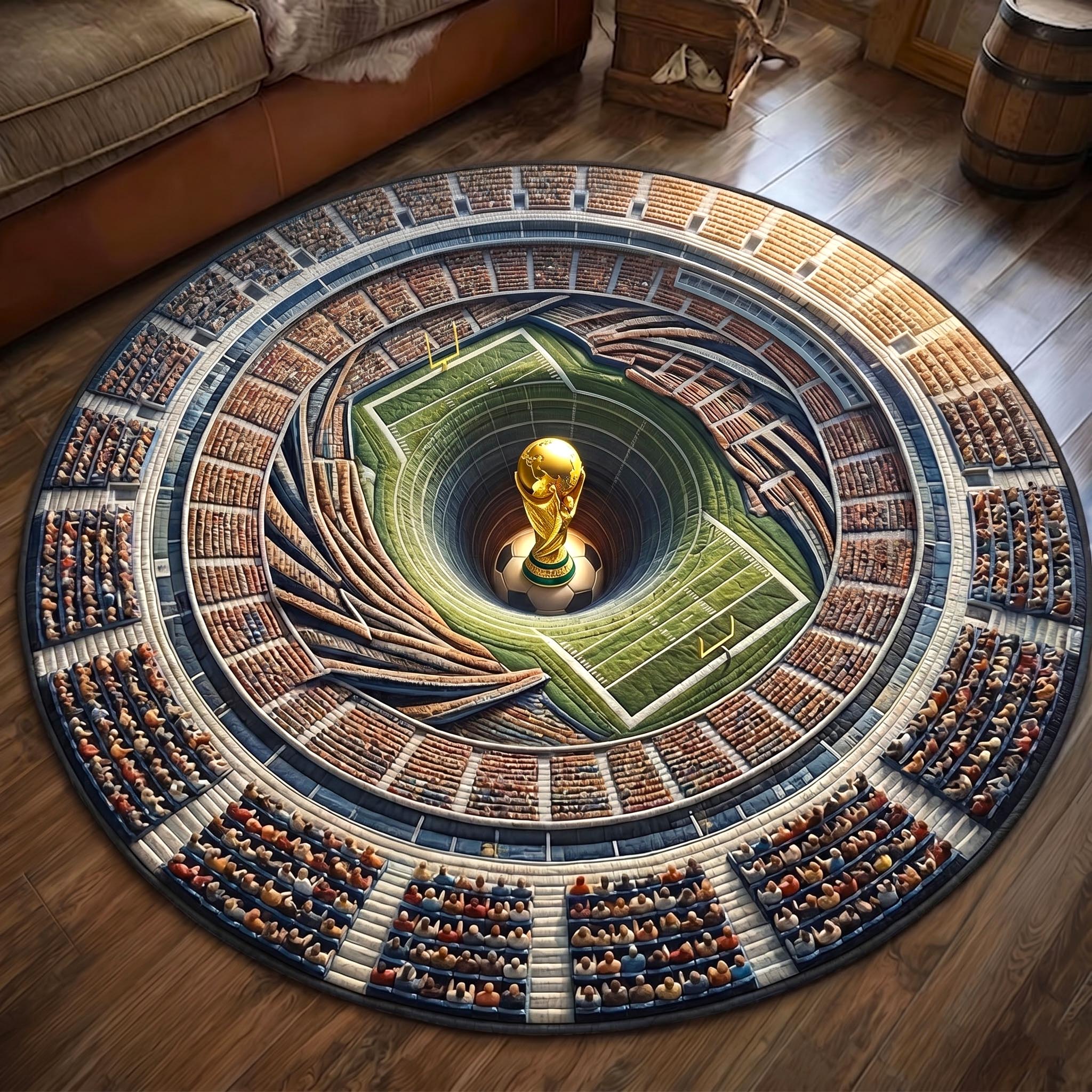 Match Day Quilted Round Mat GFTOMA11187