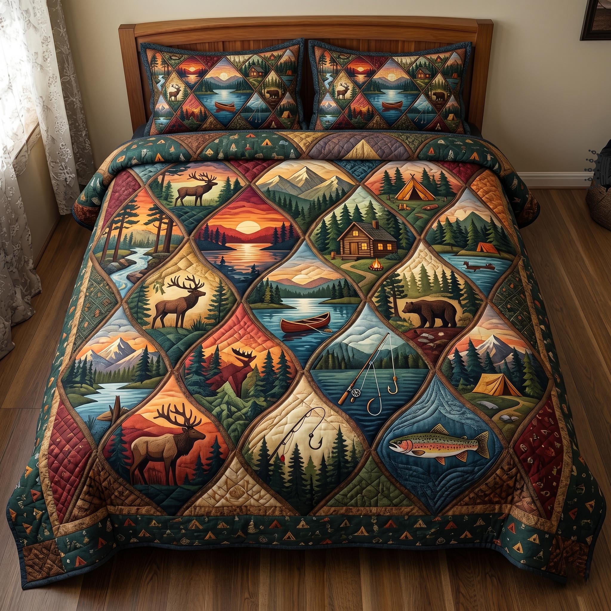 Camper Life 3-Piece Quilted Bedding Set GFTOMA11255