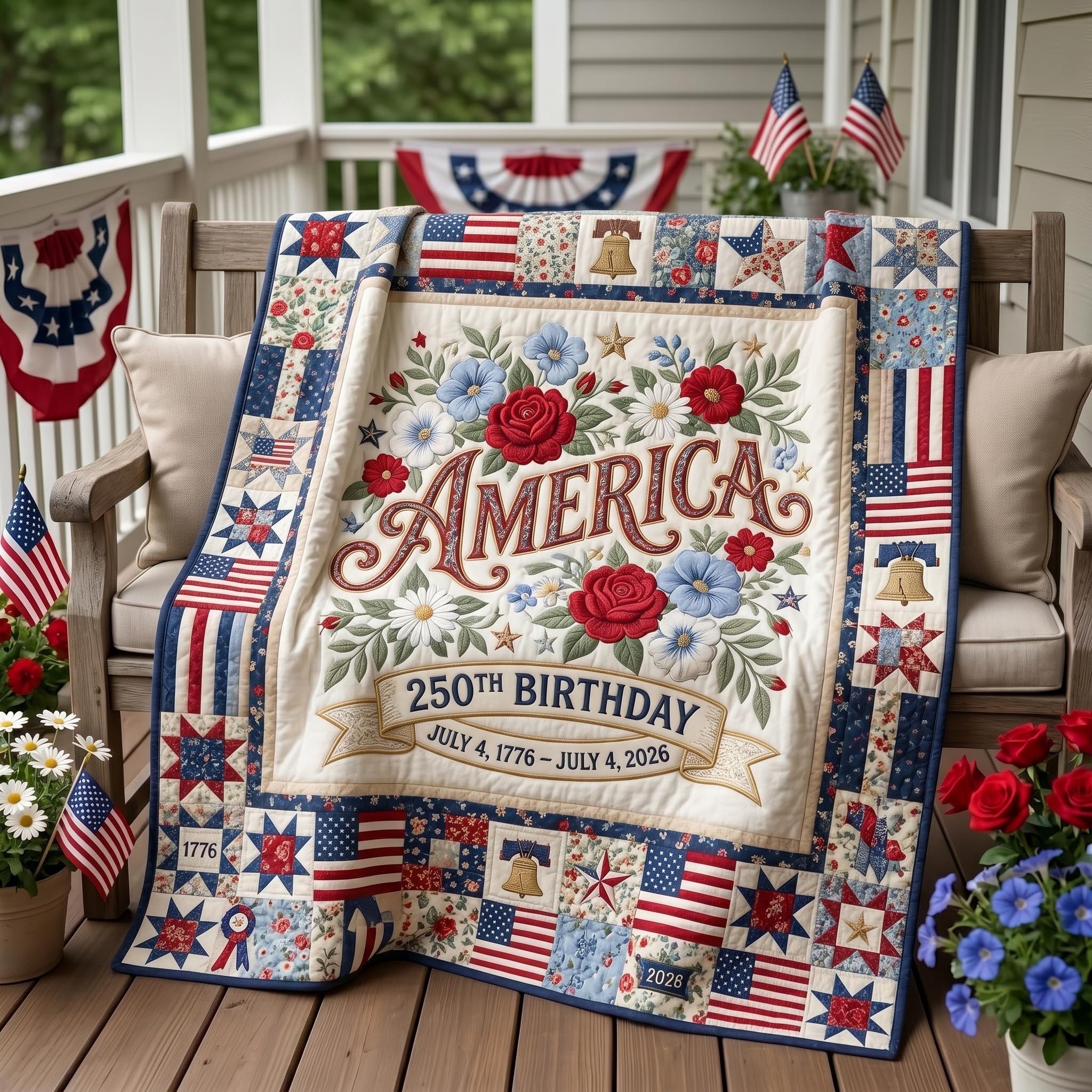 Heritage Patch Quilted Blanket GFTOMA11305