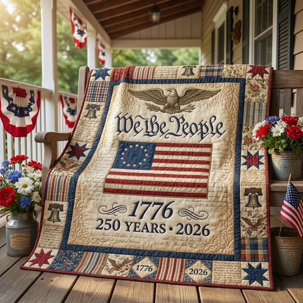 Heritage Patch Quilted Blanket GFTOMA11306