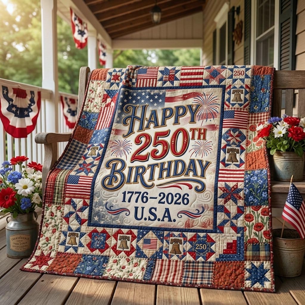 Heritage Patch Quilted Blanket GFTOMA11308