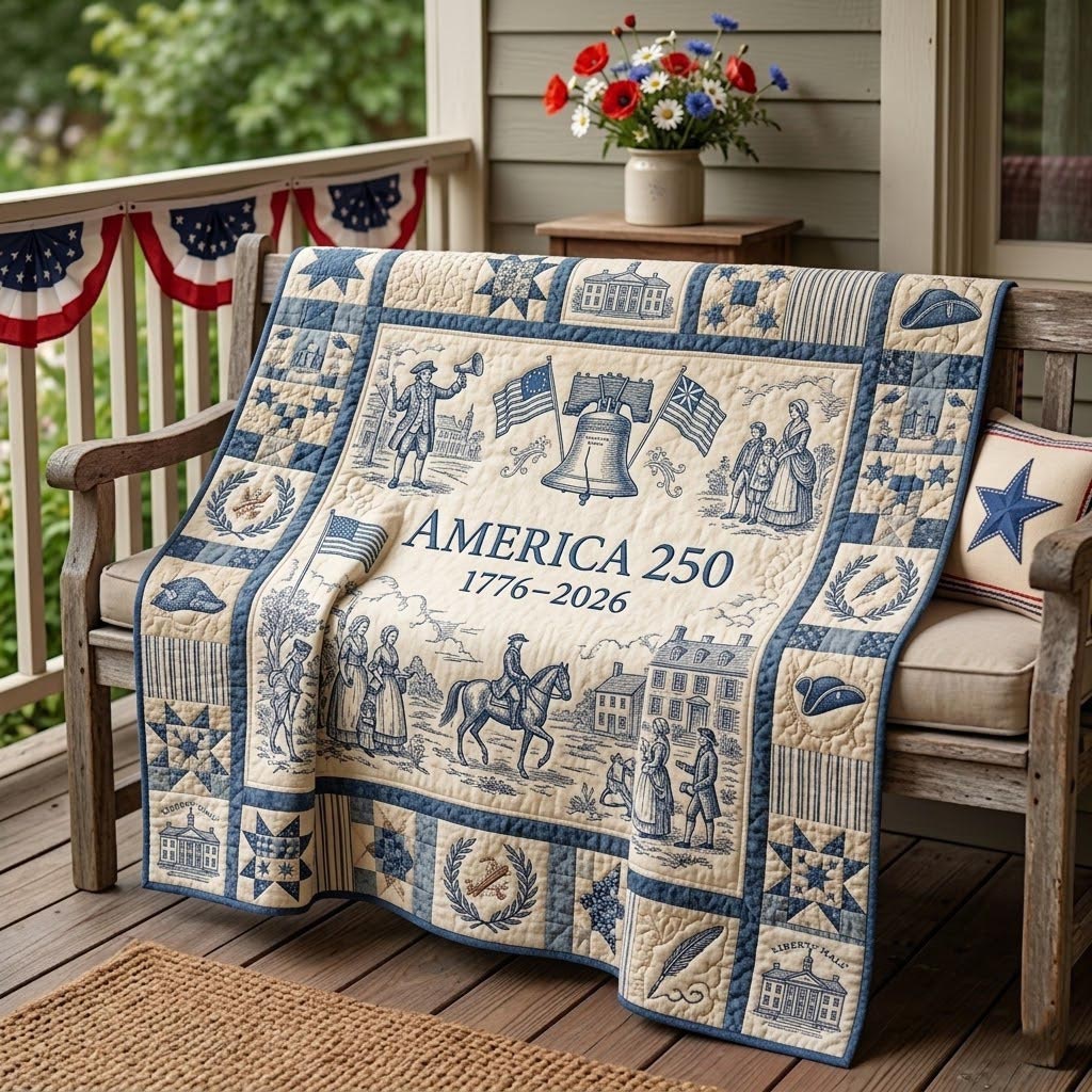 Heritage Patch Quilted Blanket GFTOMA11328