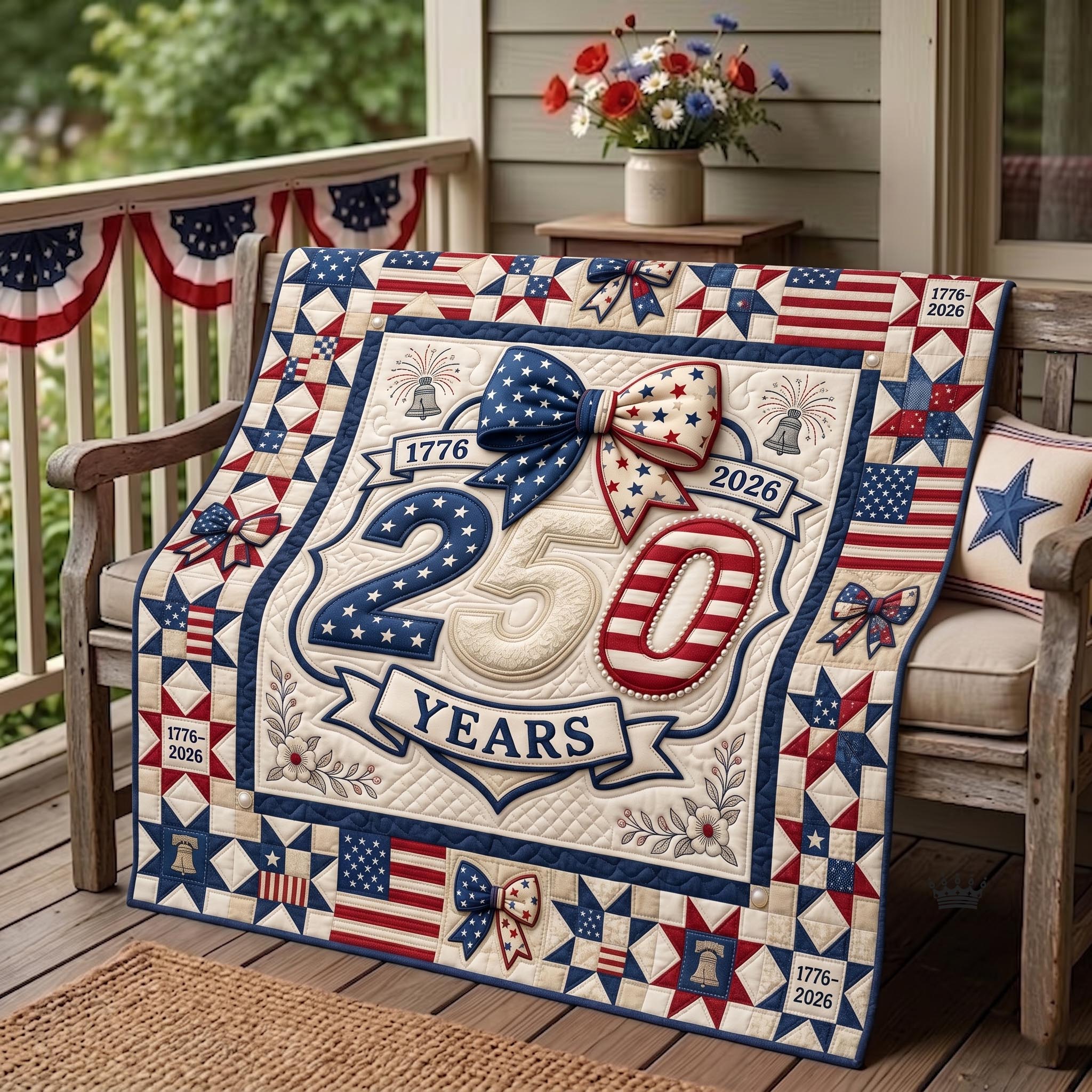 Heritage Patch Quilted Blanket GFTOMA11329
