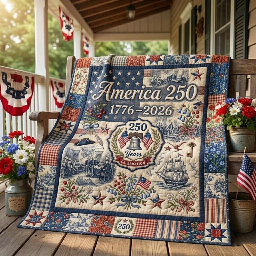 Heritage Patch Quilted Blanket GFTOMA11332
