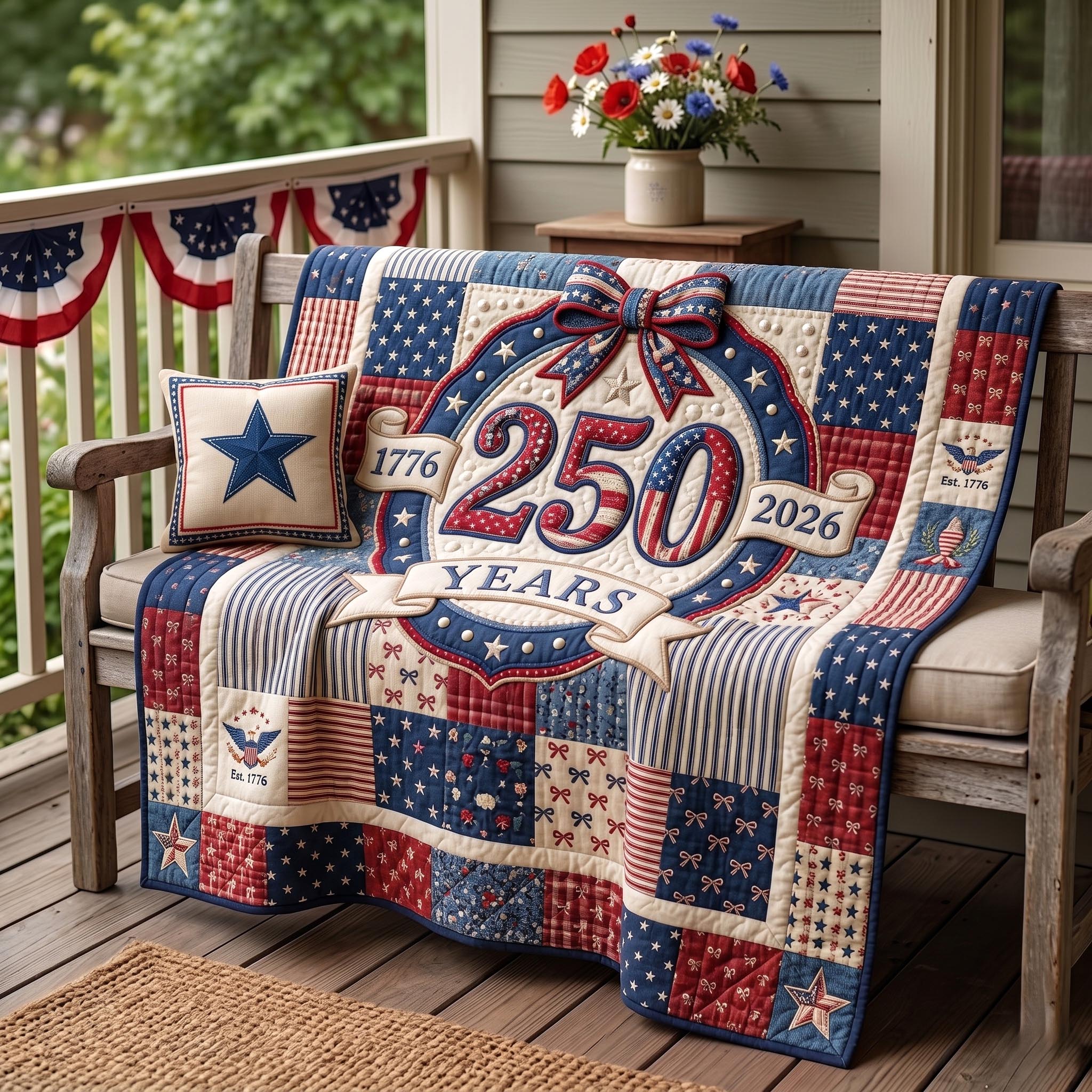 Heritage Patch Quilted Blanket GFTOMA11333