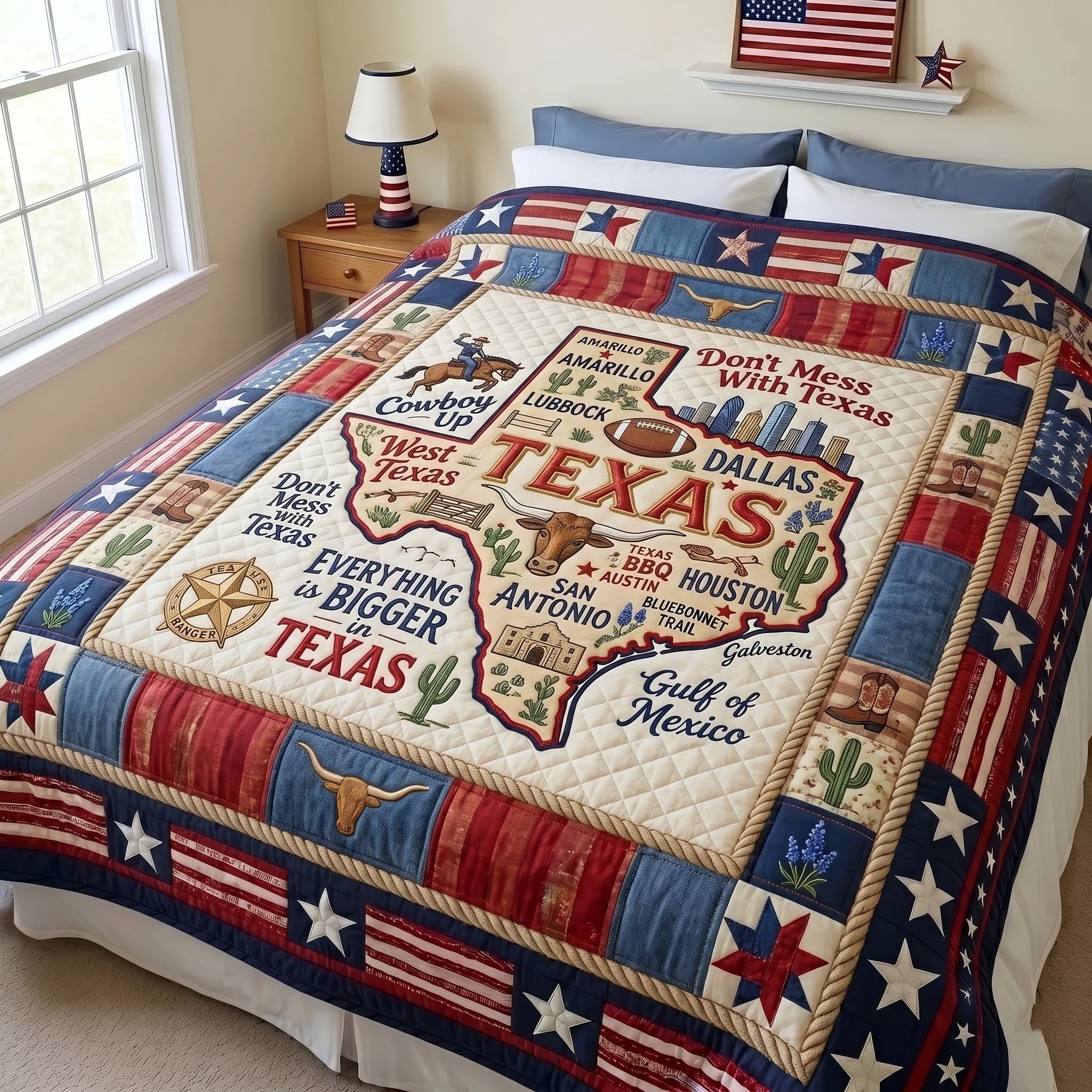 Texas Forever Quilted Blanket GFTOMA11338