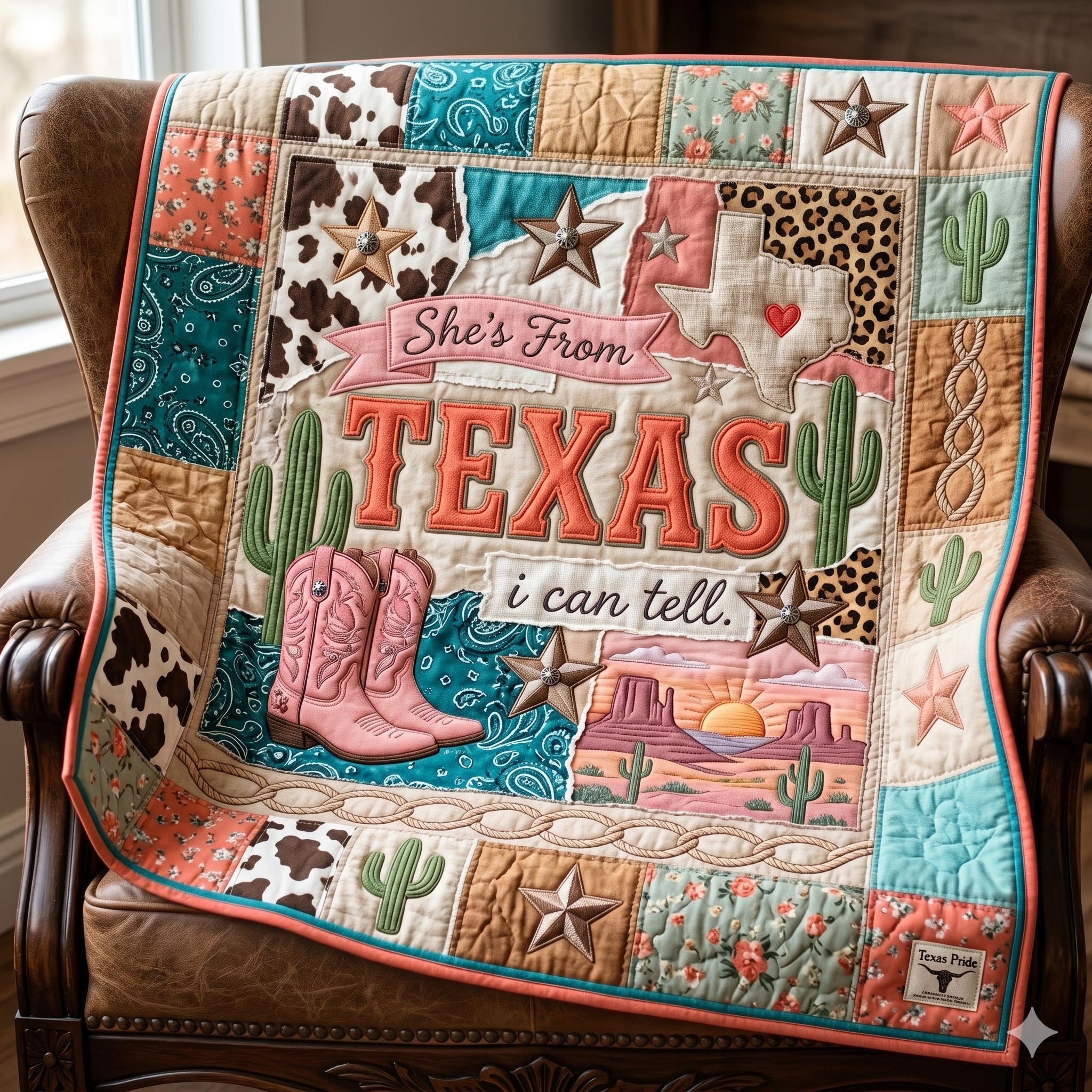 Western Texas Quilted Blanket GFTOMA11339