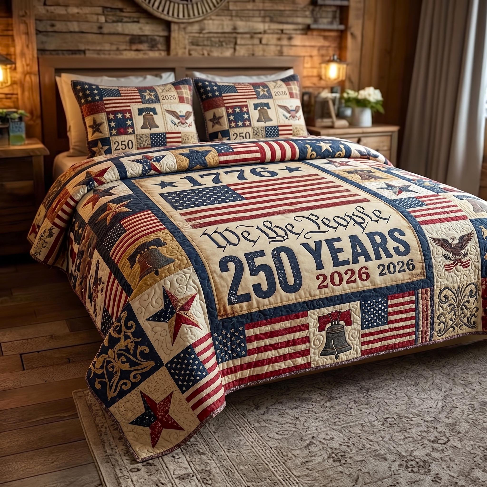 Heritage Patch 3-Piece Quilted Bedding Set GFTOMA11365