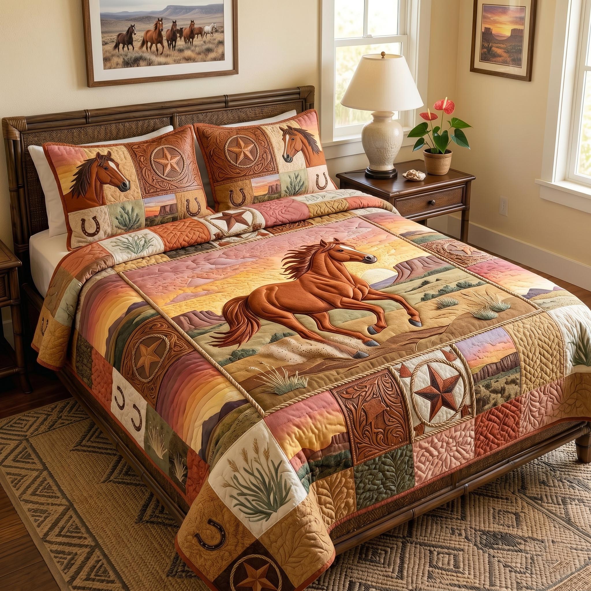 Prairie Wind 3-Piece Quilted Bedding Set GFTOMA11412