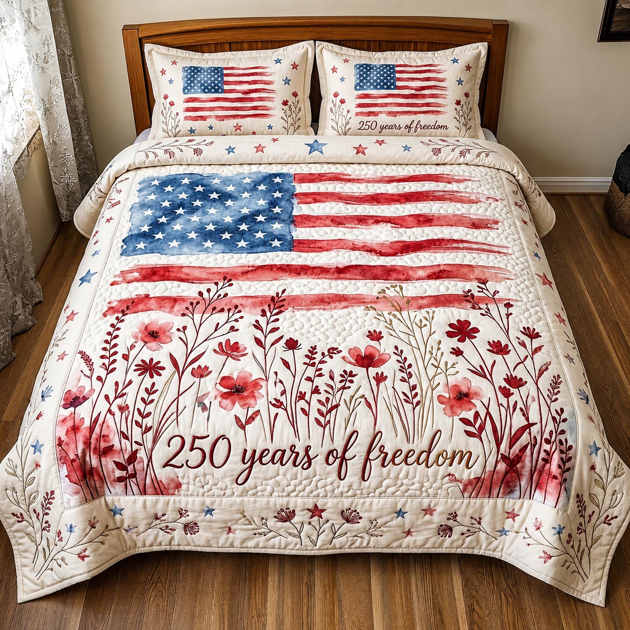 Heritage Patch 3-Piece Quilted Bedding Set GFTOMA11490