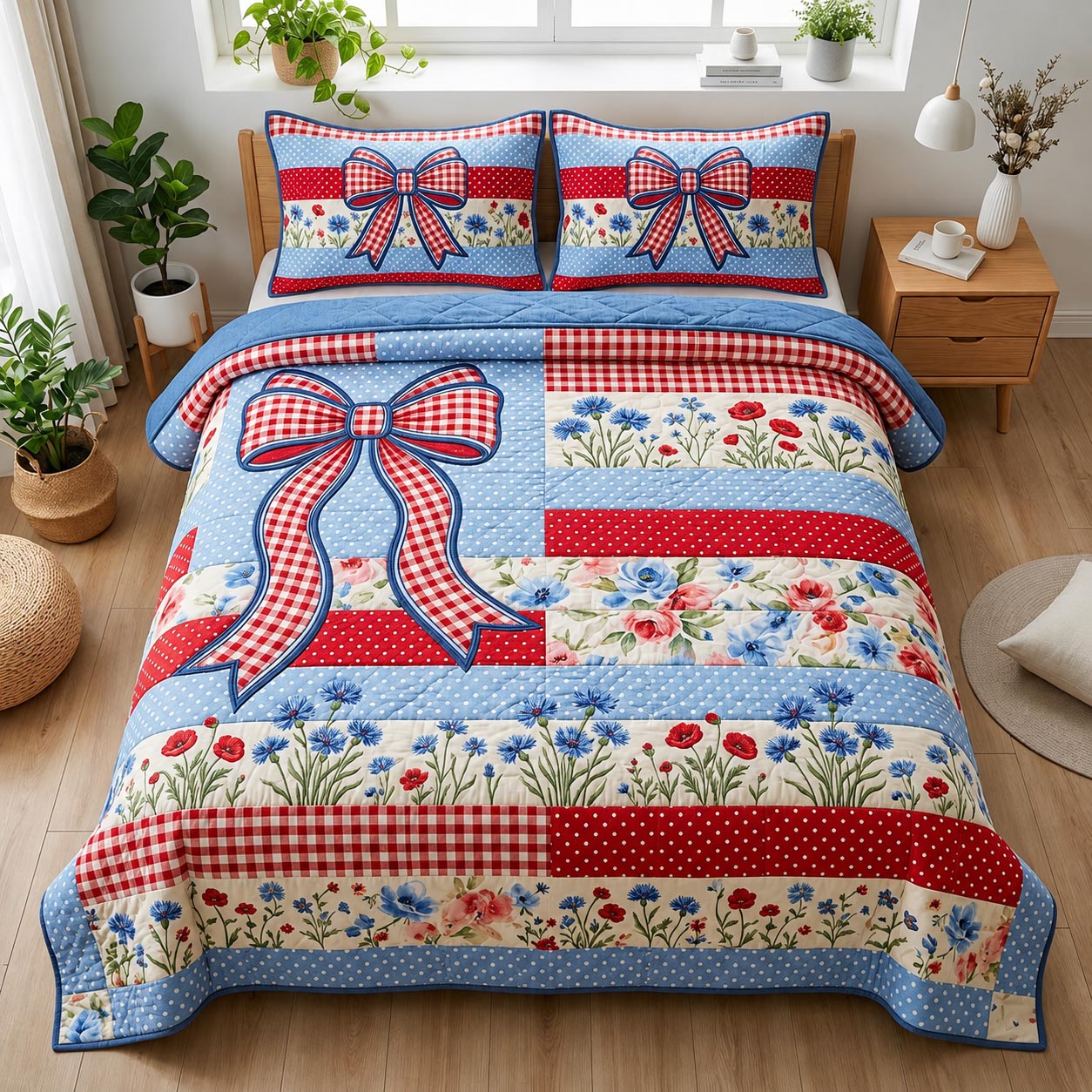 Heritage Patch 3-Piece Quilted Bedding Set GFTOMA11492