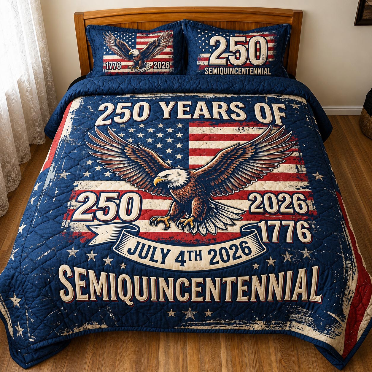 Heritage Patch 3-Piece Quilted Bedding Set GFTOMA11493
