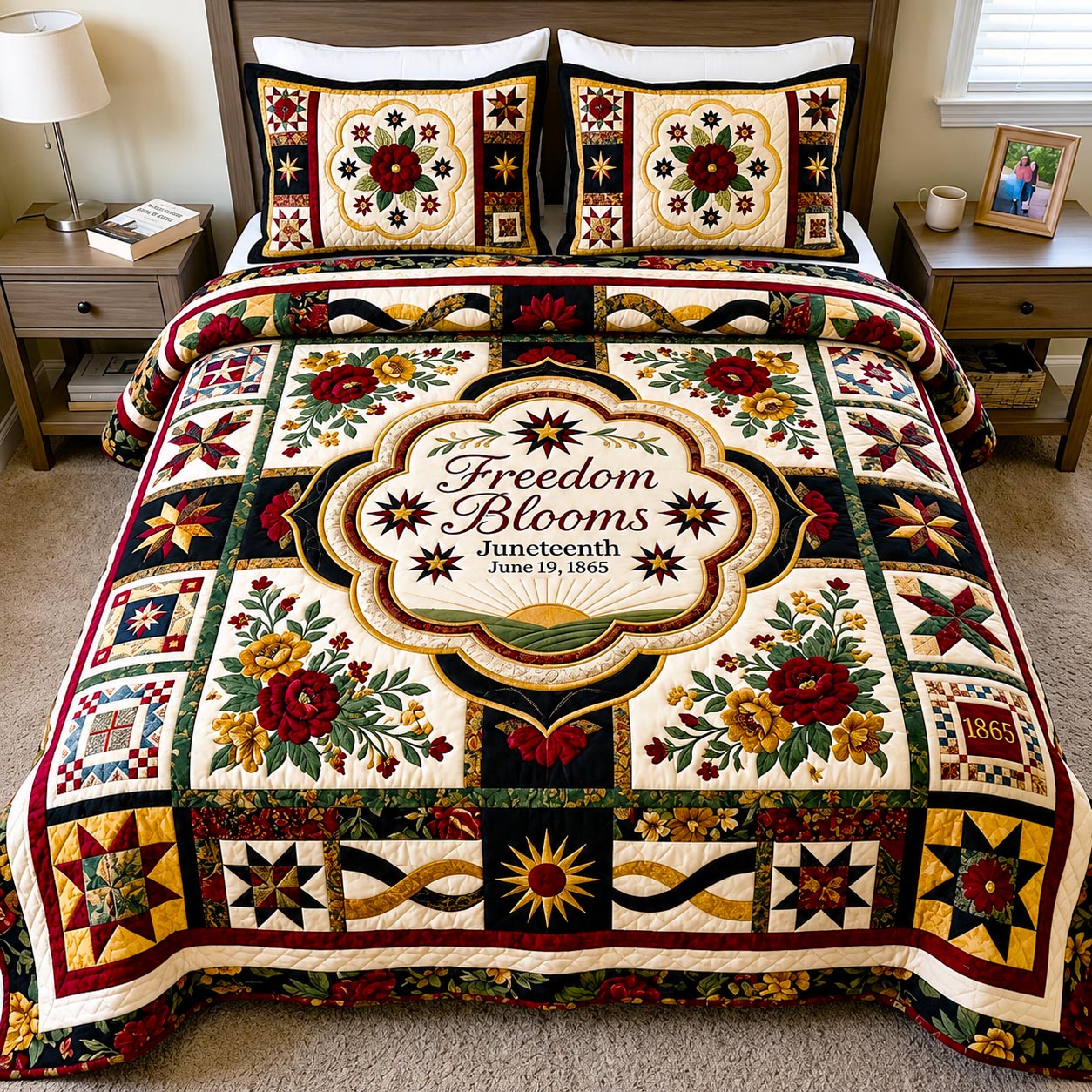 Heritage Pride 3-Piece Quilted Bedding Set GFTOMA11521