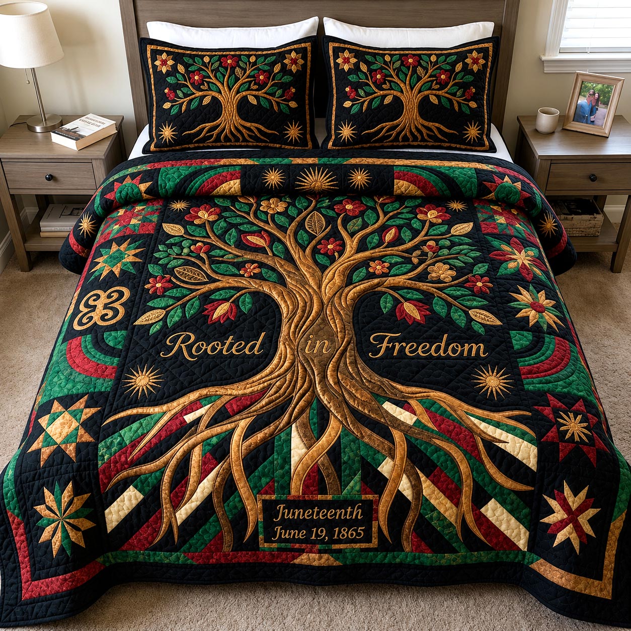 Juneteenth Soul 3-Piece Quilted Bedding Set GFTOMA11522