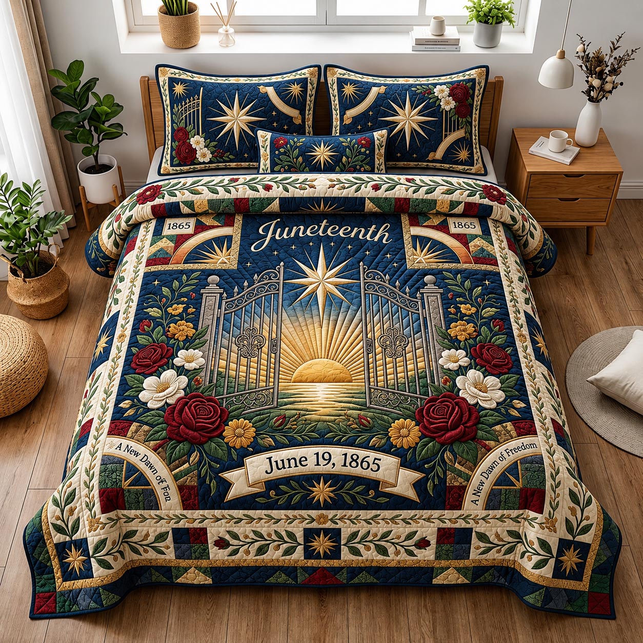 Freedom Honor 3-Piece Quilted Bedding Set GFTOMA11525
