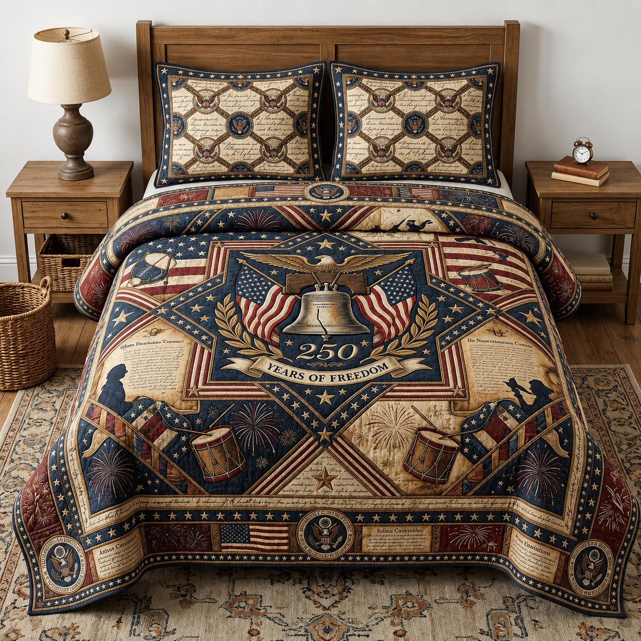 Heritage Patch 3-Piece Quilted Bedding Set GFTOMA11549