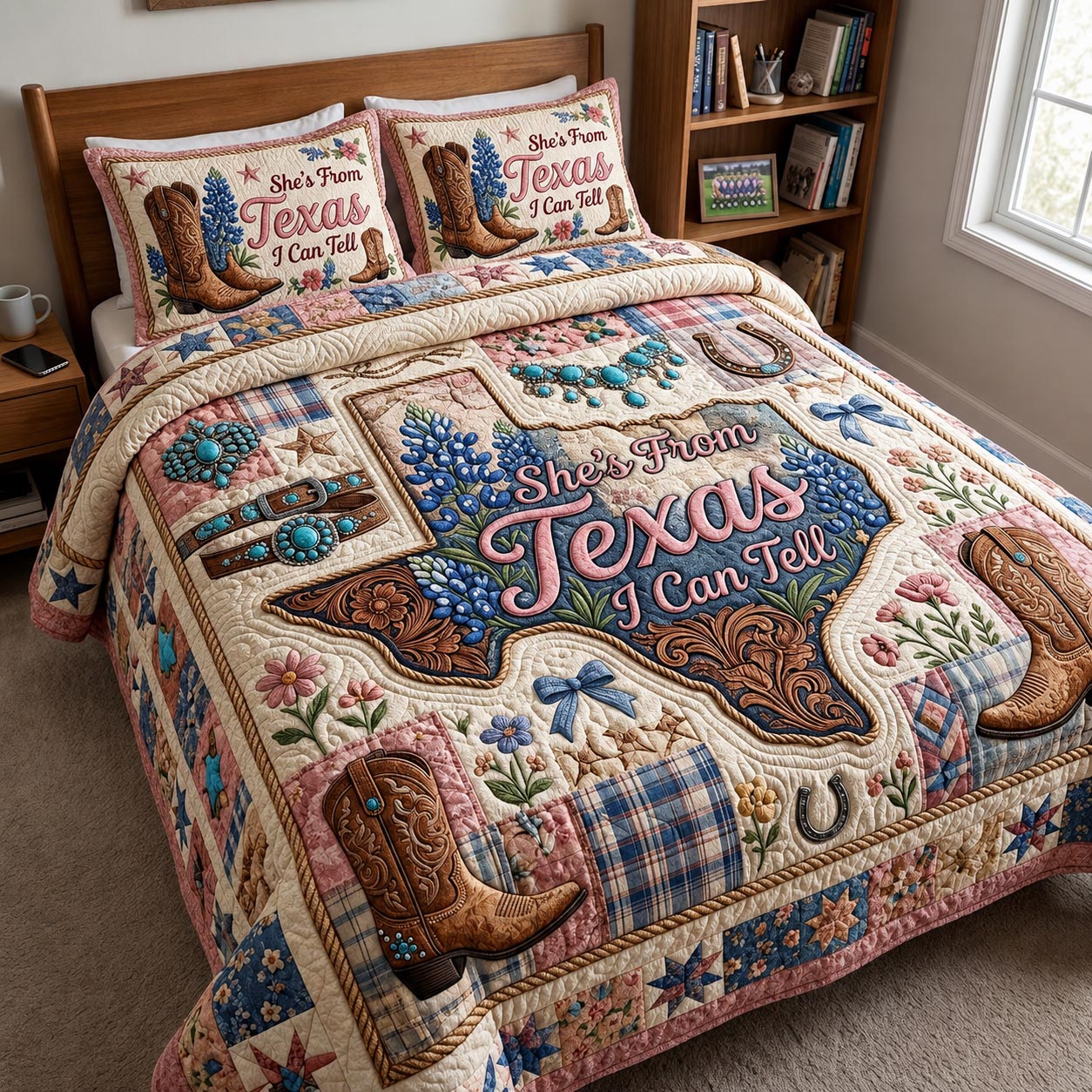 Texas Glory 3-Piece Quilted Bedding Set GFTOMA11603