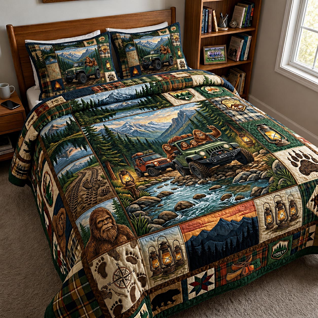 Mountain Roam 3-Piece Quilted Bedding Set GFTOMA11614